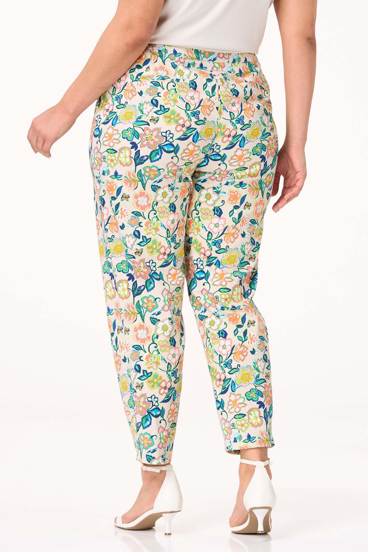  Cato Fashions | Cato Plus Size Tropical Floral Ankle Pants