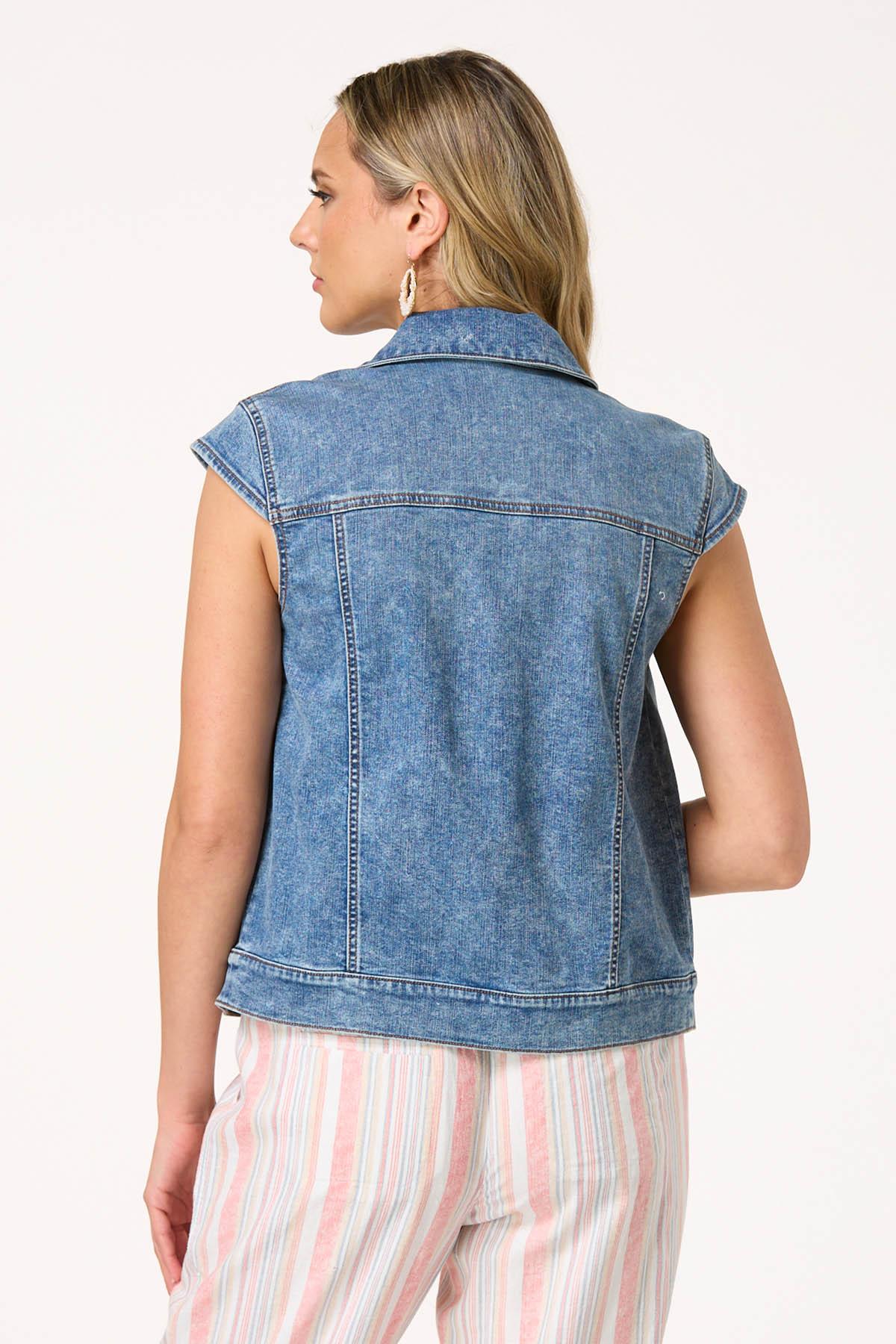  Cato Fashions | Cato Denim Cap Sleeve Vest