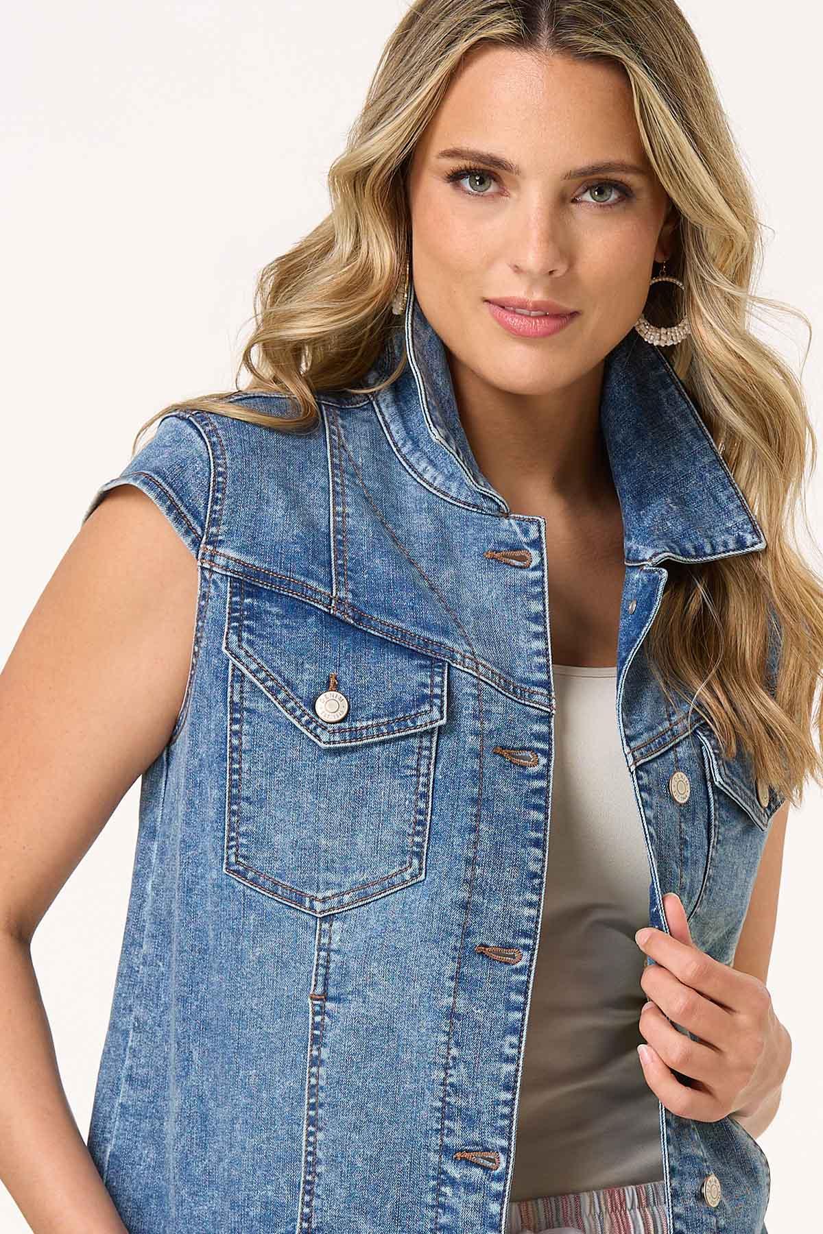  Cato Fashions | Cato Denim Cap Sleeve Vest