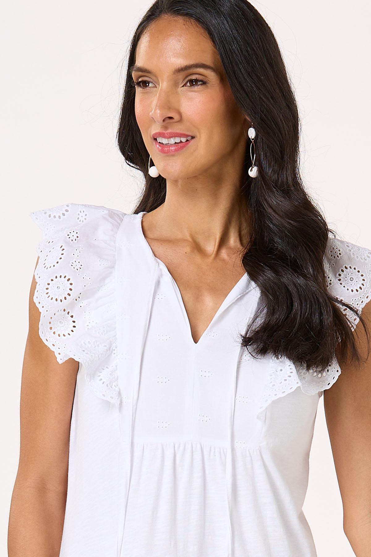  Cato Fashions | Cato Eyelet Flutter Sleeve Swing Dress