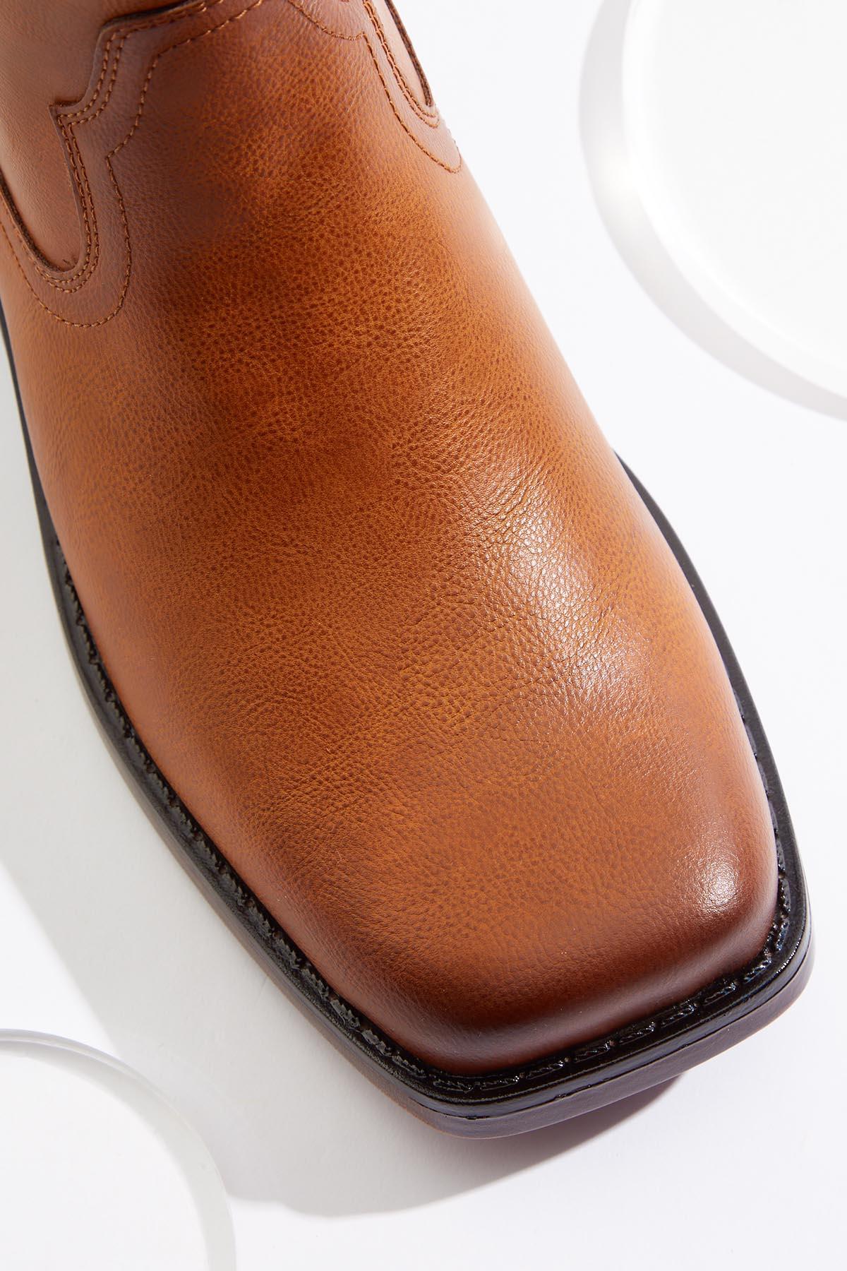  Cato Fashions | Cato Square Toe Burnished Western Boots