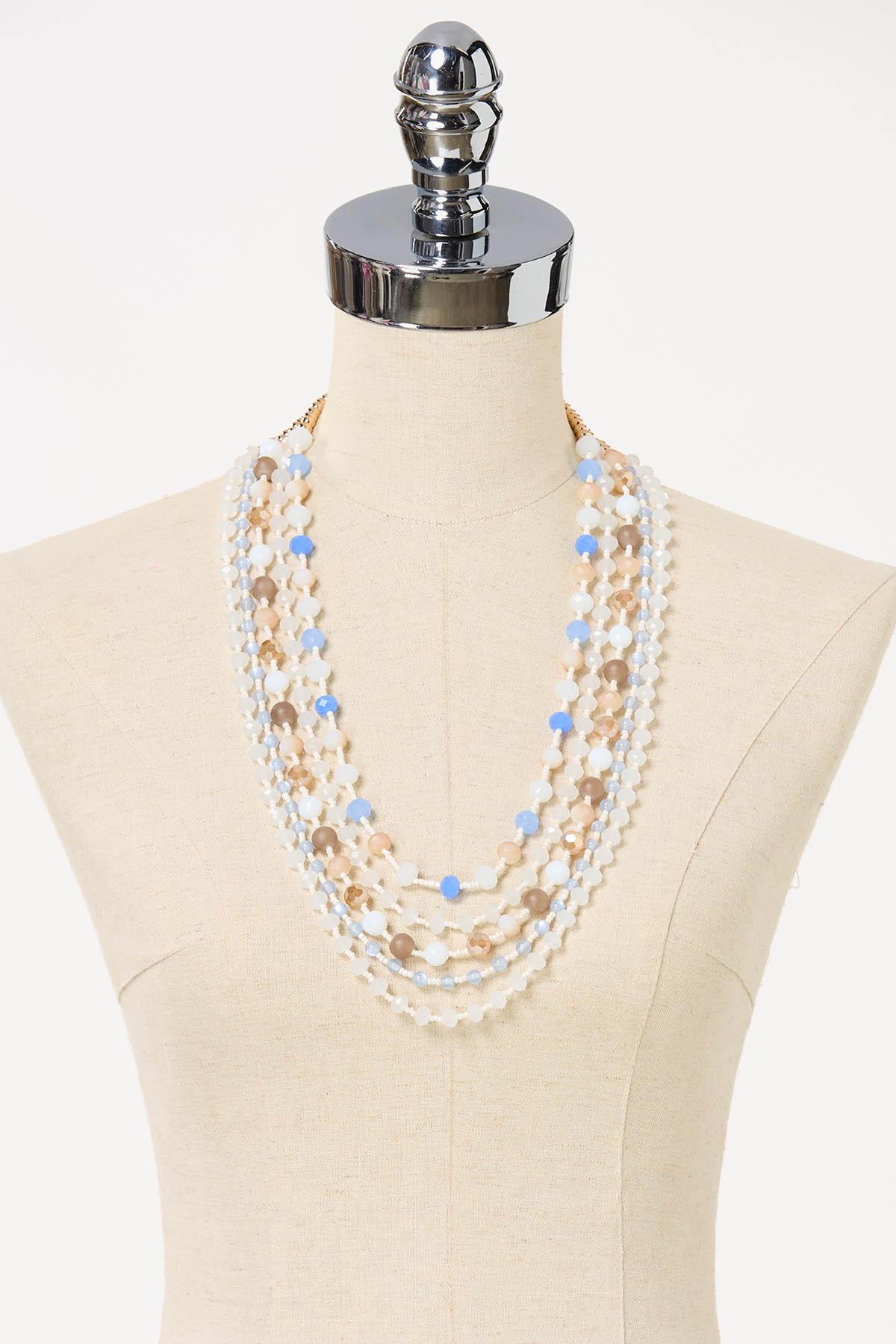  Cato Fashions | Cato Layered Glass Statement Long Necklace