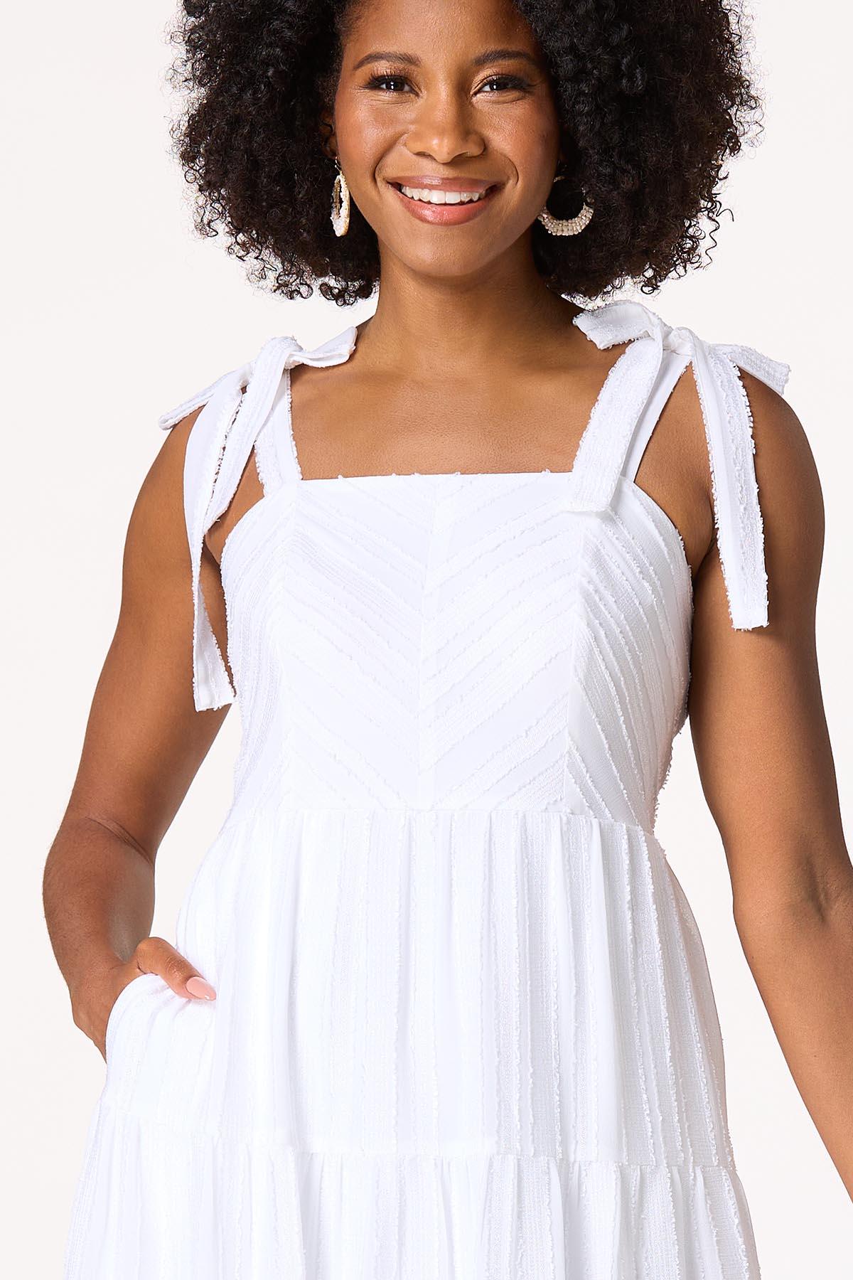 Cato Fashions | Cato Tiered Tie Shoulder Midi Dress