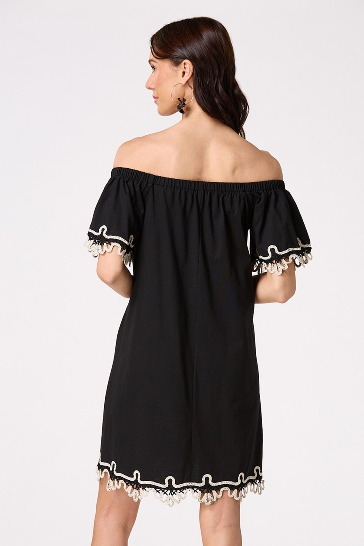  Cato Fashions | Cato Crochet Trim Swing Dress