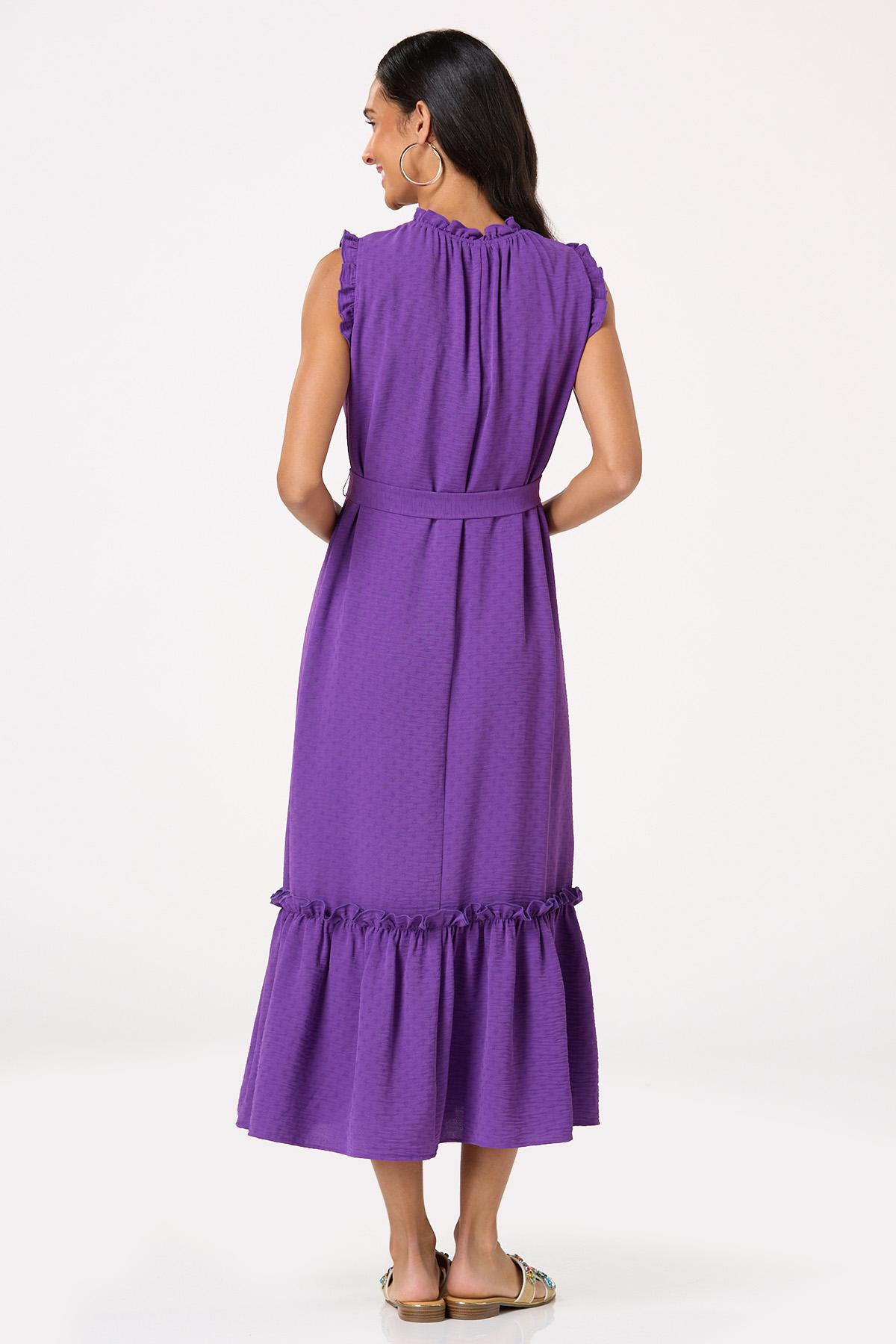  Cato Fashions | Cato Ruffled Trim Midi Dress