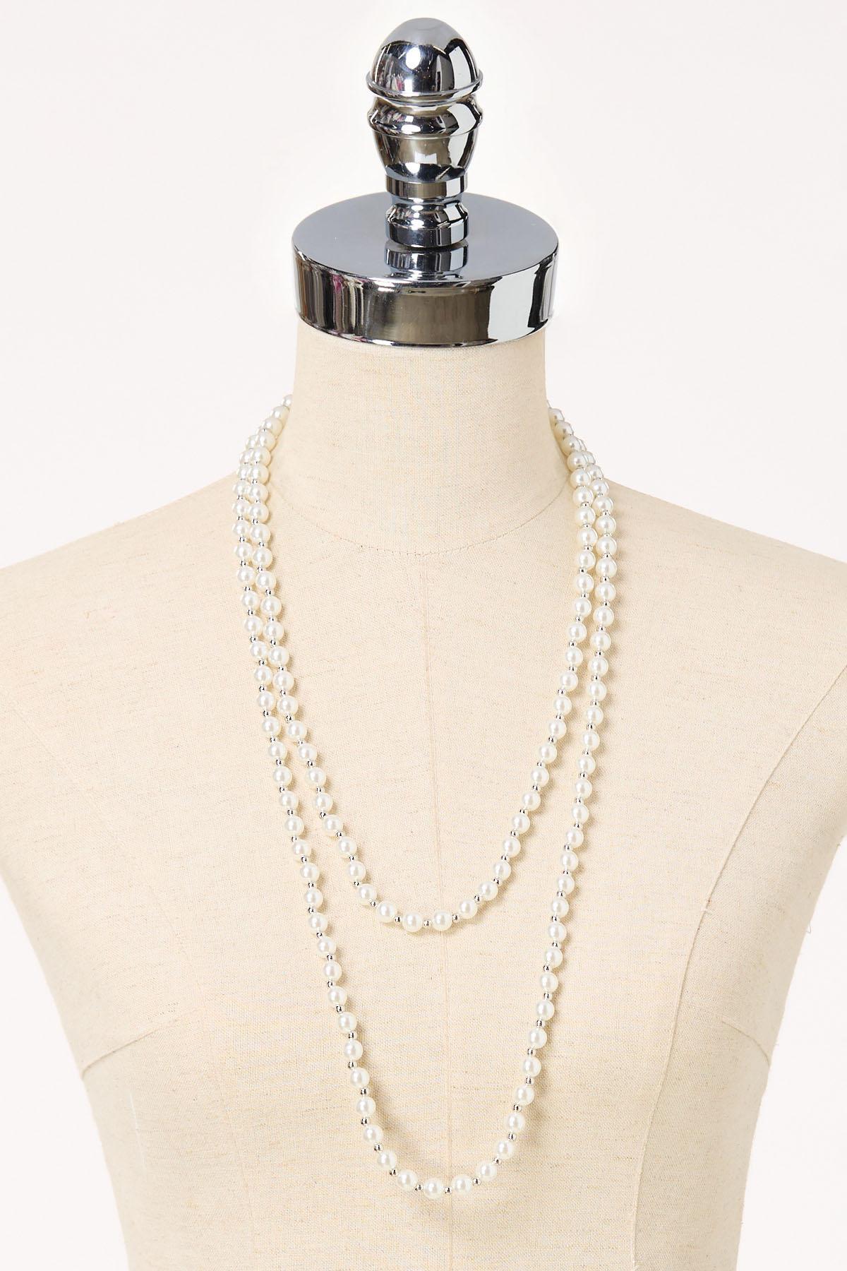  Cato Fashions | Cato Pearl Classic Long Necklace Set
