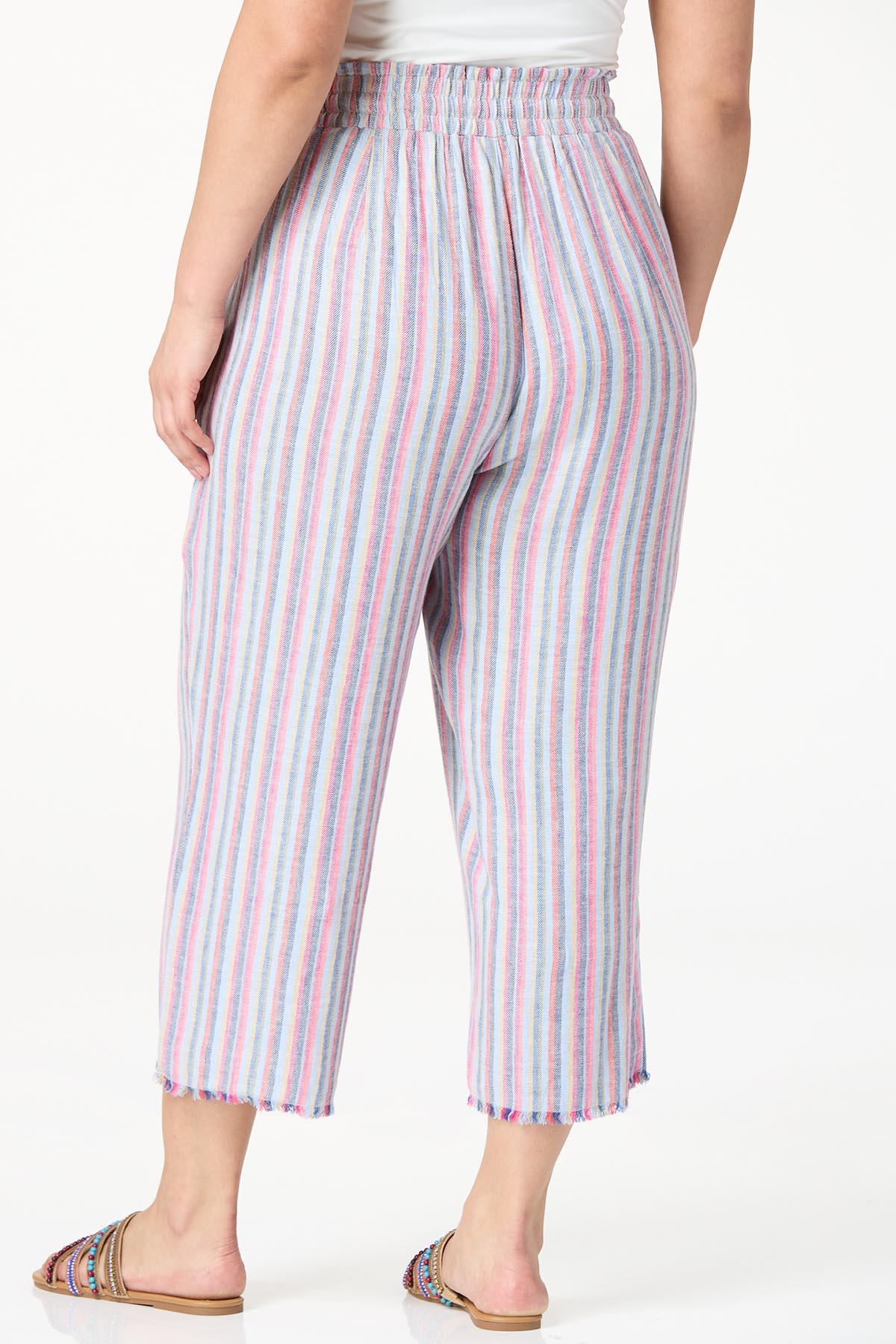  Cato Fashions | Cato Plus Size Multi Stripe Cropped Pants