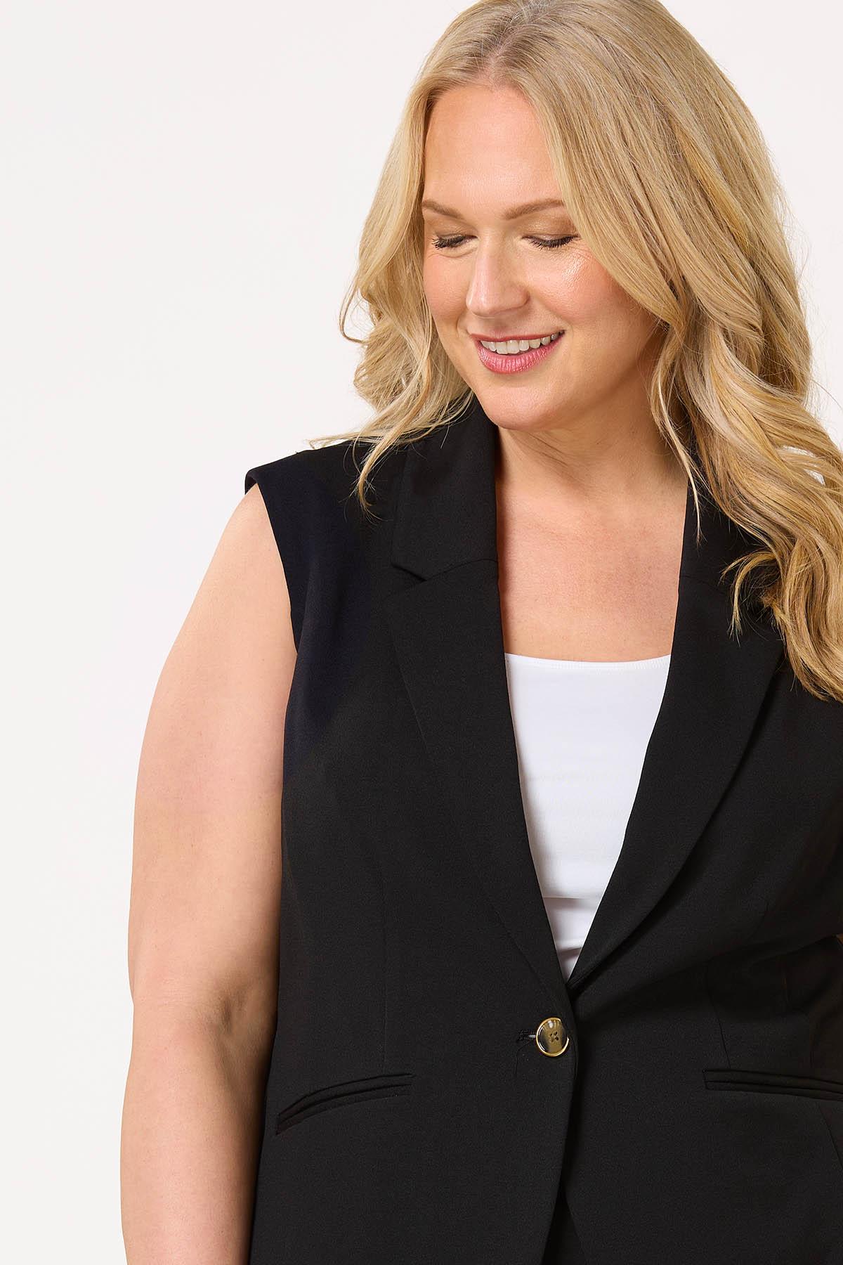 Cato Fashions | Cato Plus Size Crepe Scuba Knit Vest