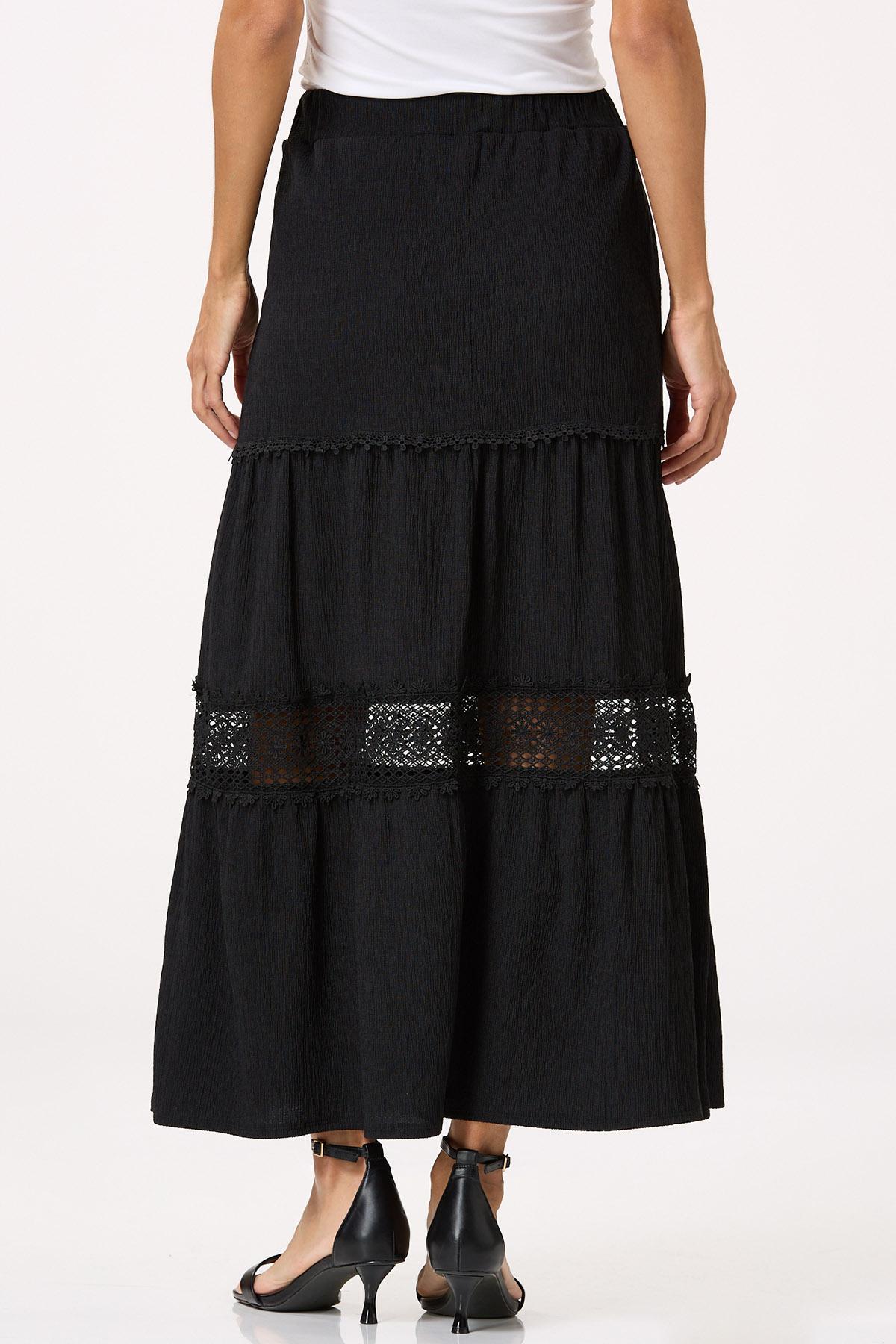  Cato Fashions | Cato Gauze Lace Trim Skirt