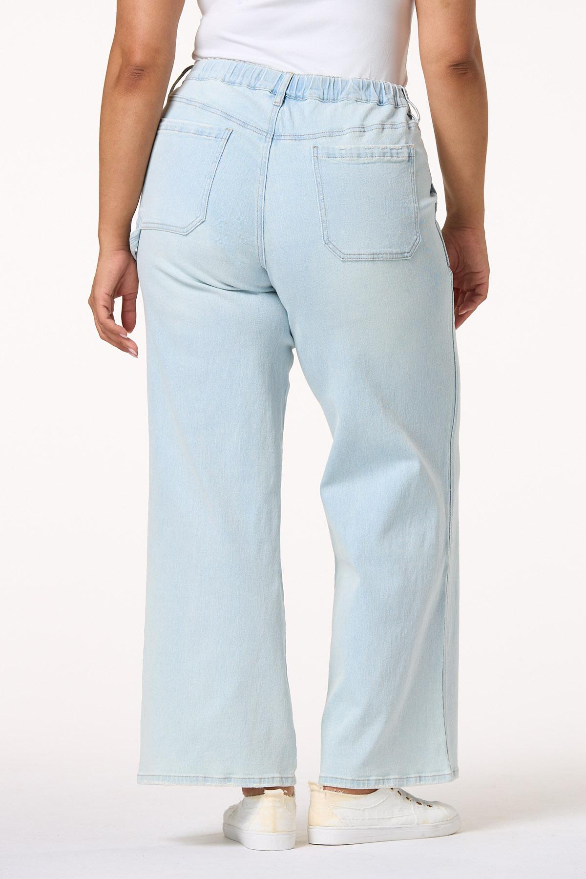 Cato Fashions | Cato Plus Petite Lightwash Wide Leg Jeans