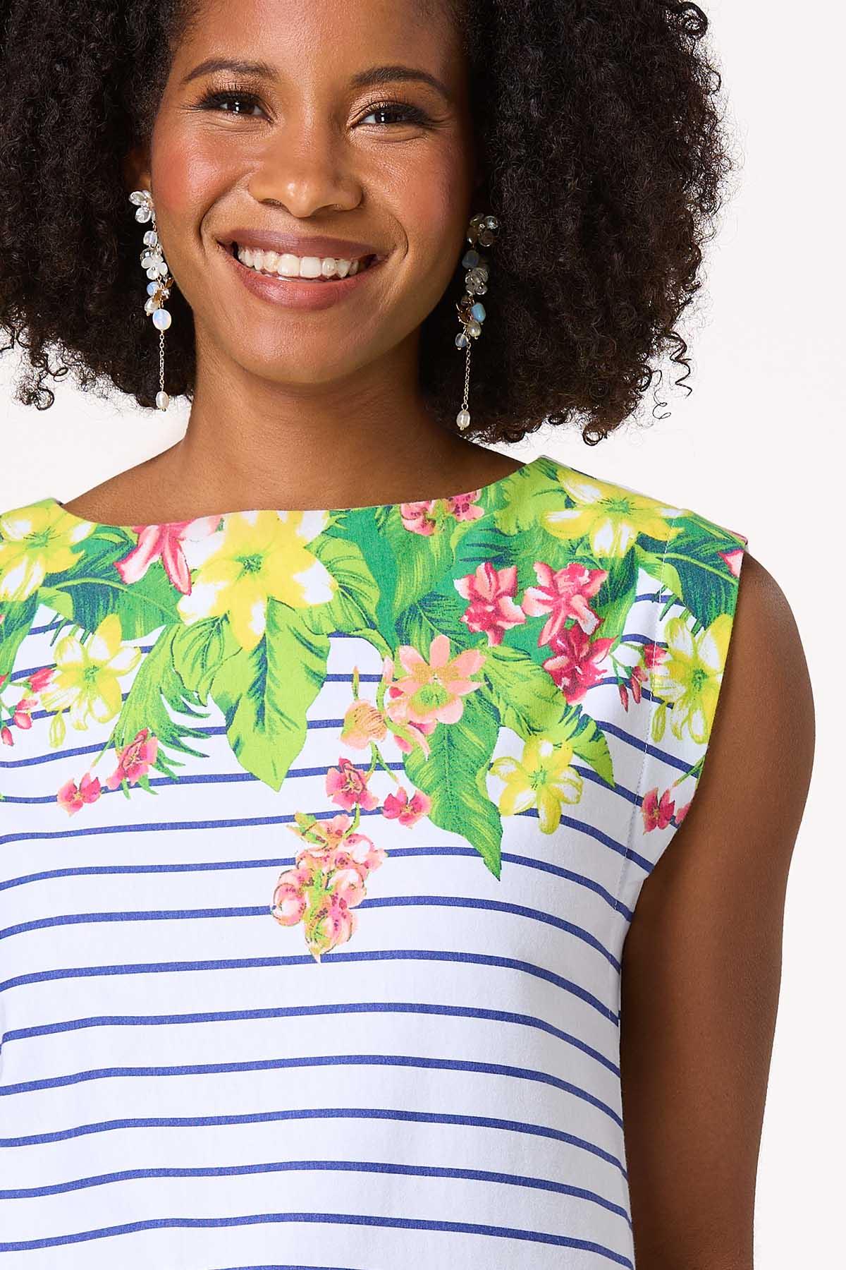  Cato Fashions | Cato Stripe Floral Top