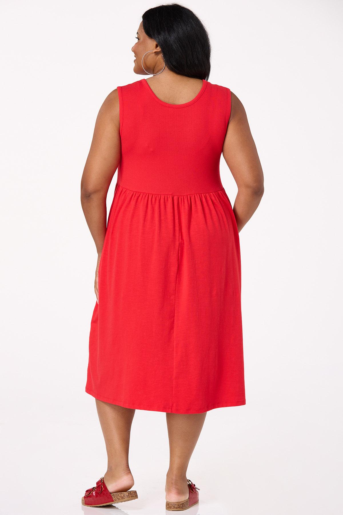  Cato Fashions | Cato Plus Size Mix Solid Ribbed Dress