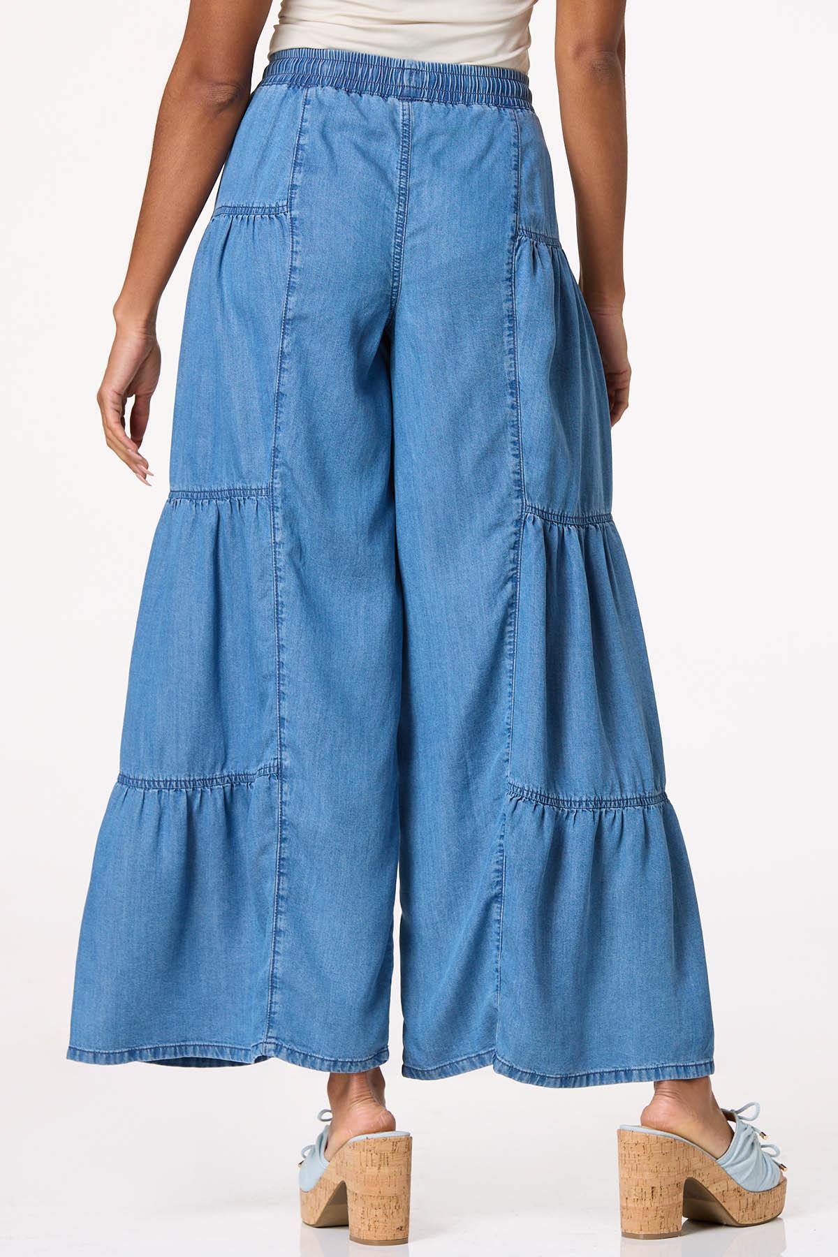 Cato Fashions | Cato Tiered Chambray Pants