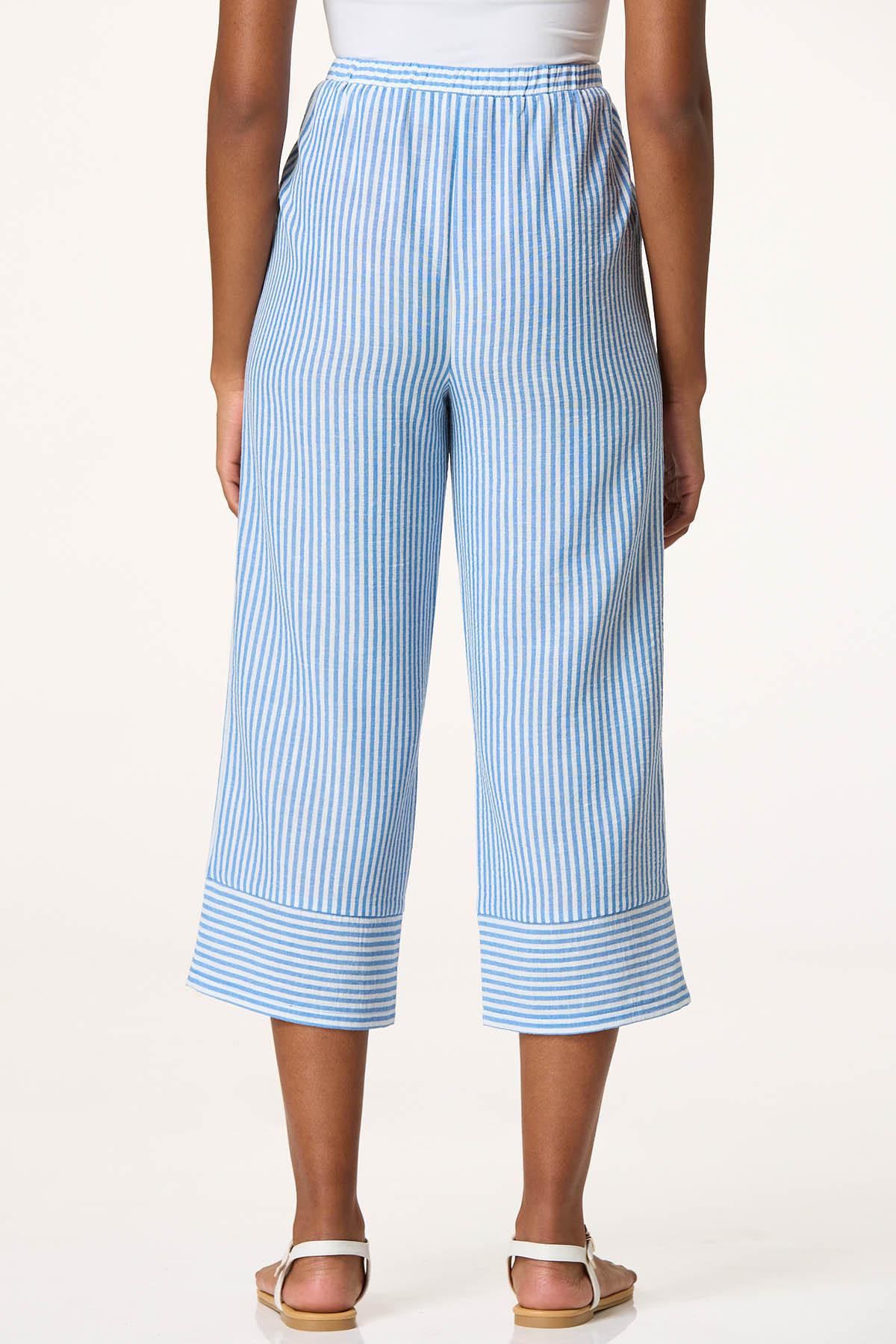 Glamb - Carson Cropped Pants ブルー AnyBody All-Stretch Twill Wide Leg Cropped Pants - QVC.com