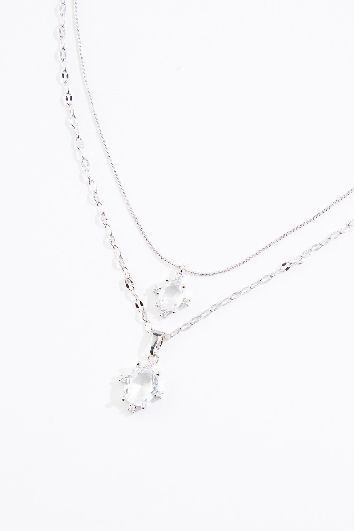  Cato Fashions | Cato Dainty Cubic Zirconia Layered Necklace