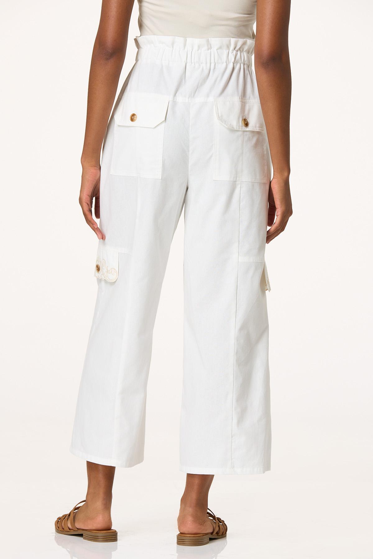 Cato Fashions | Cato Cropped Embroidered Wide Leg Pants
