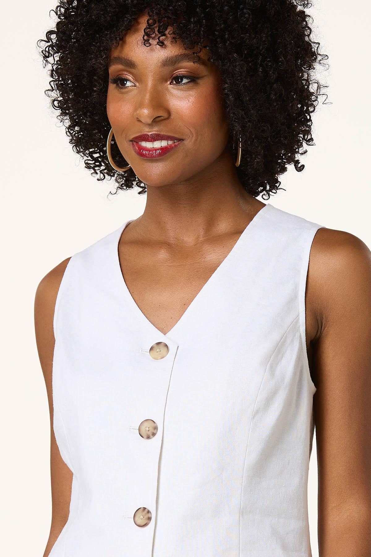  Cato Fashions | Cato Solid Linen Vest