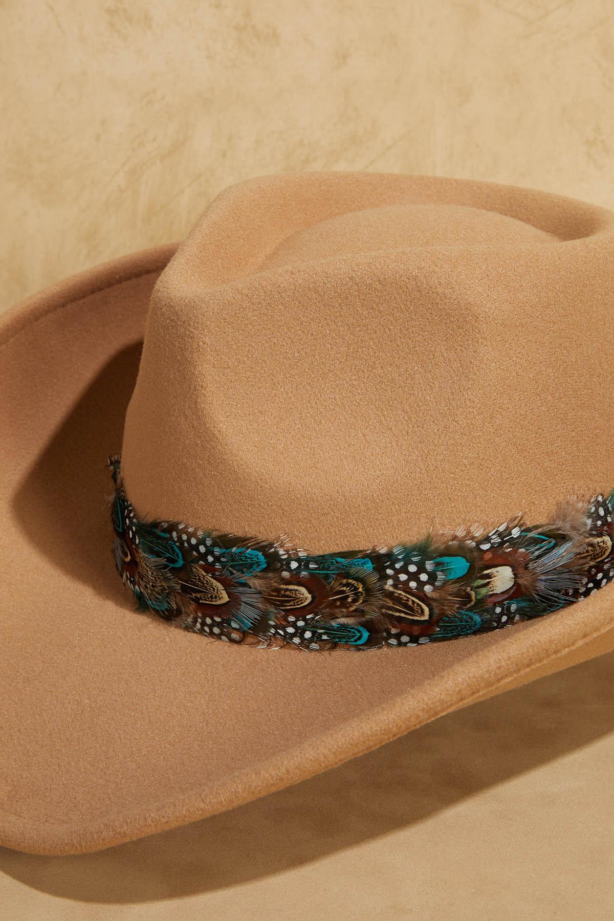 Cato Fashions | Cato Feather Trim Western Hat