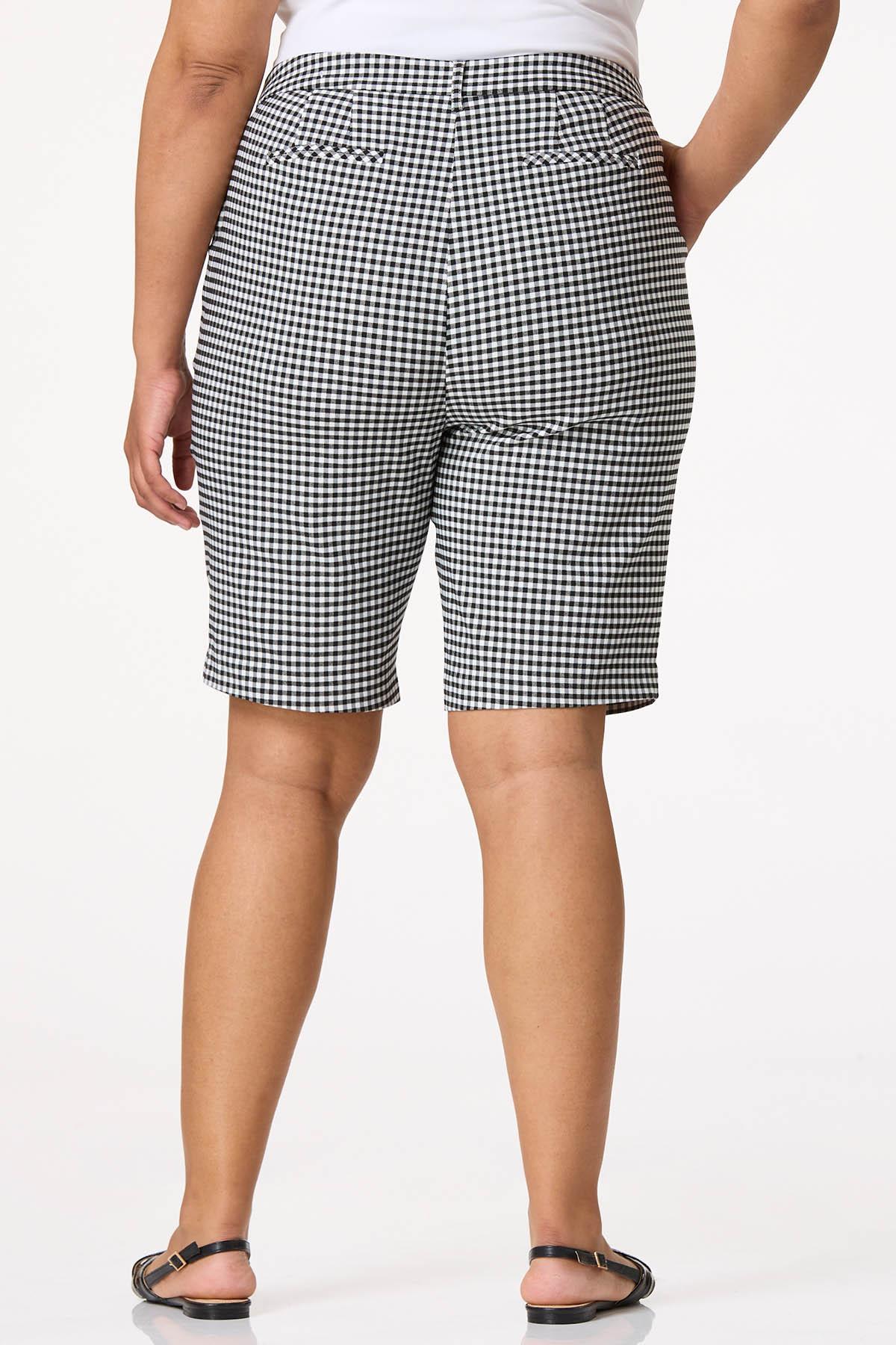  Cato Fashions | Cato Plus Size Gingham Bengaline Shorts