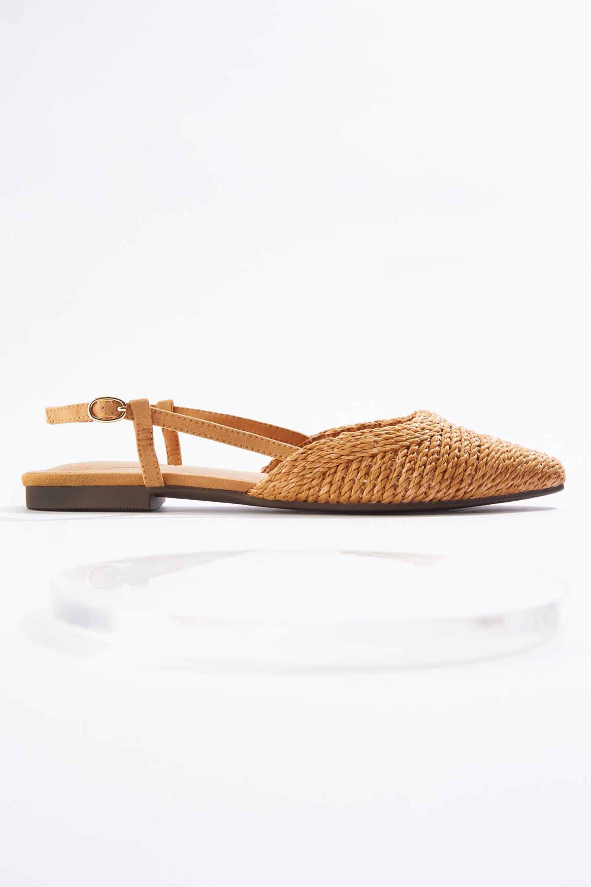  Cato Fashions | Cato Raffia Slingback Flats