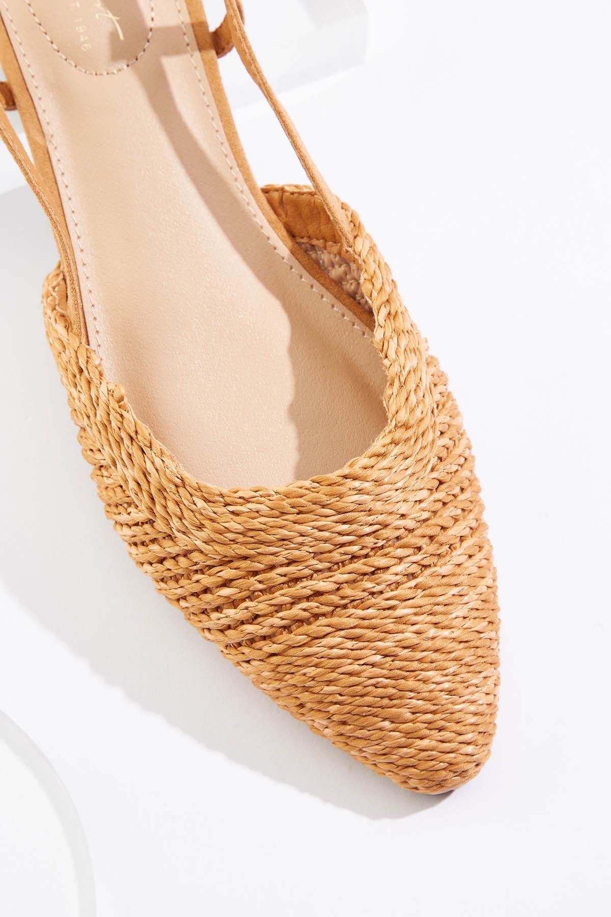  Cato Fashions | Cato Raffia Slingback Flats