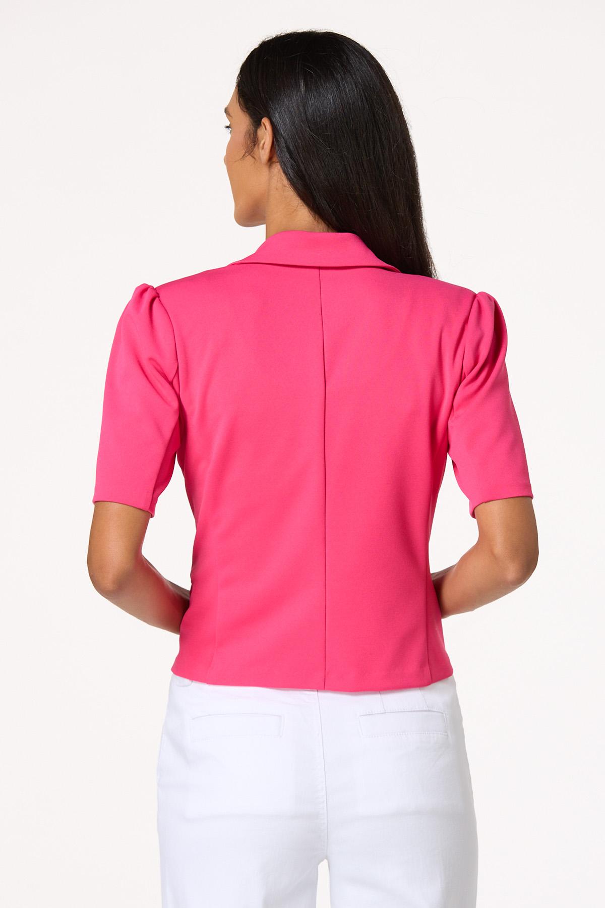  Cato Fashions | Cato Crepe Scuba Short Sleeve Blazer