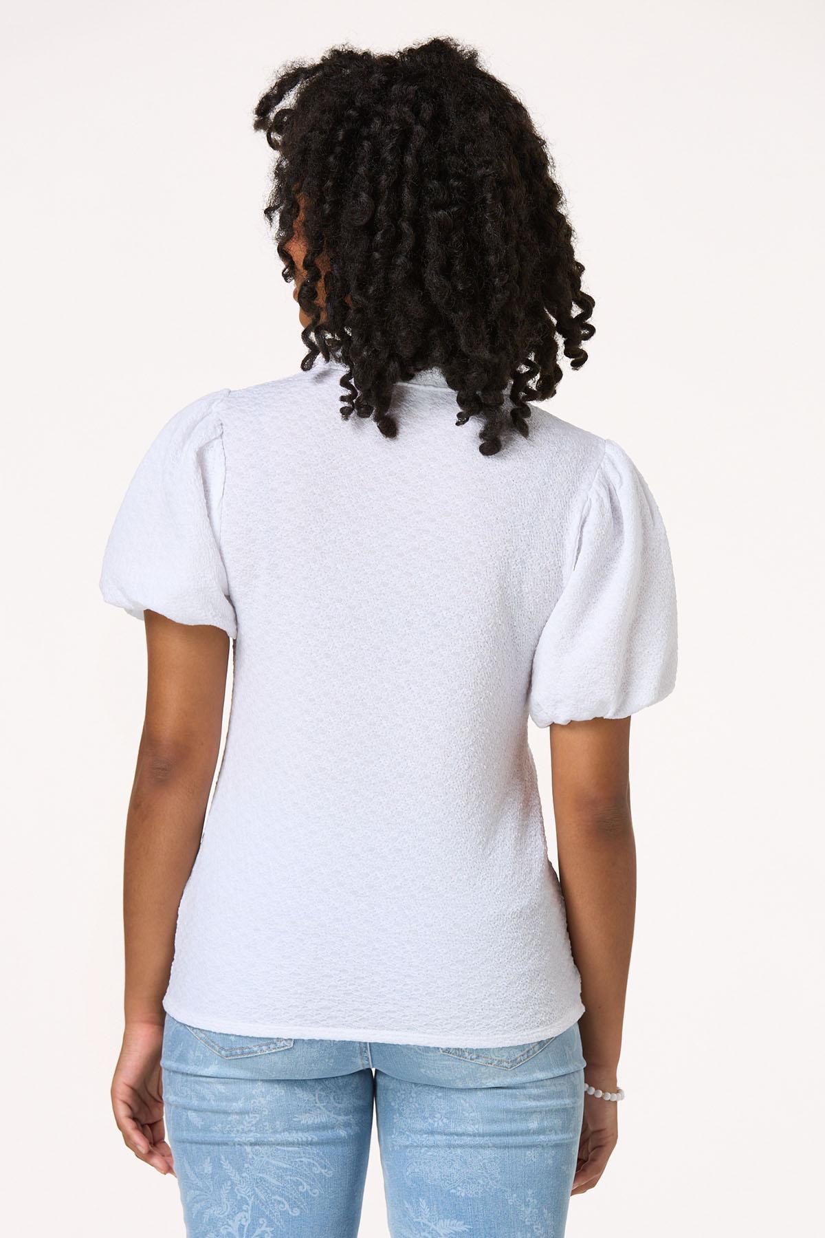 Cato Fashions | Cato Textured Puff Sleeve Shirt