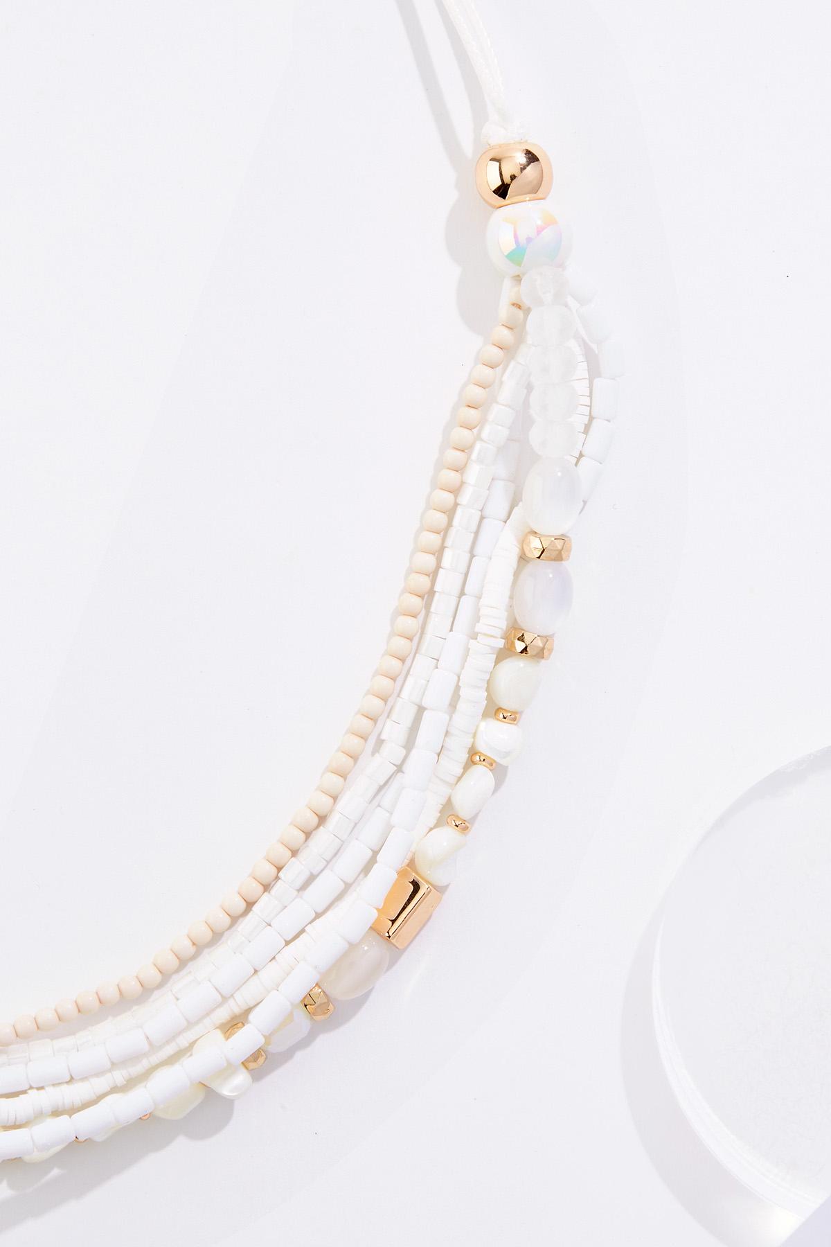  Cato Fashions | Cato Semi- Precious Bead Layered Cord Necklace