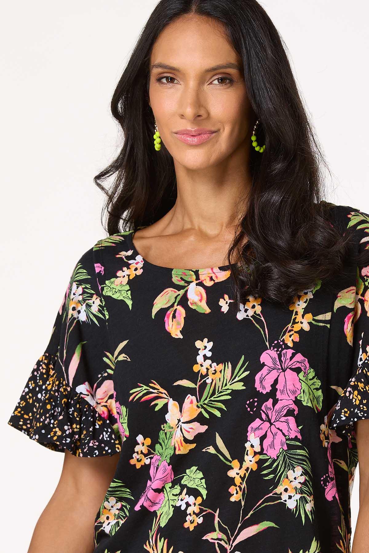 Cato Fashions | Cato Ruffled Floral Top