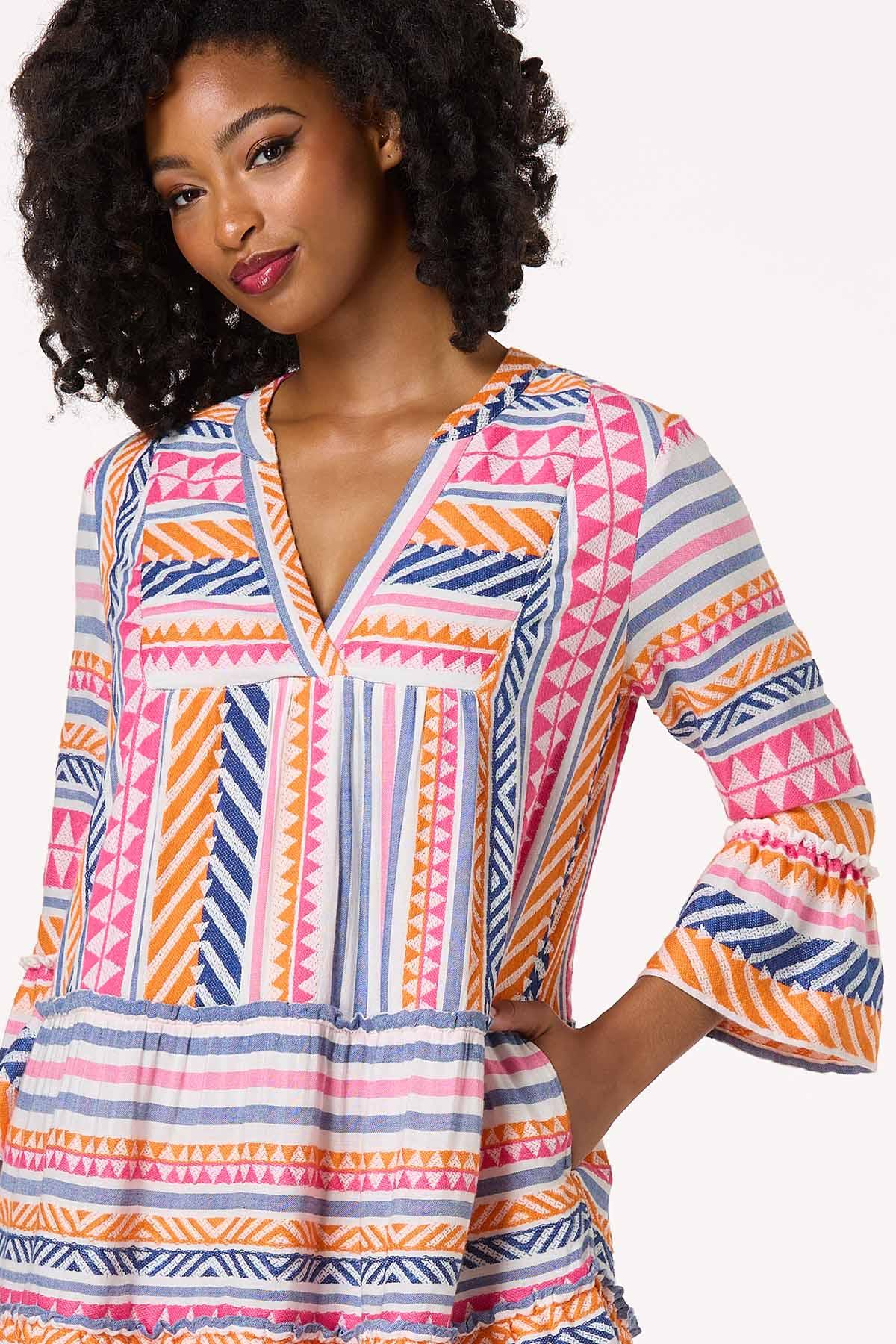  Cato Fashions | Cato Embroidered Aztec Dress
