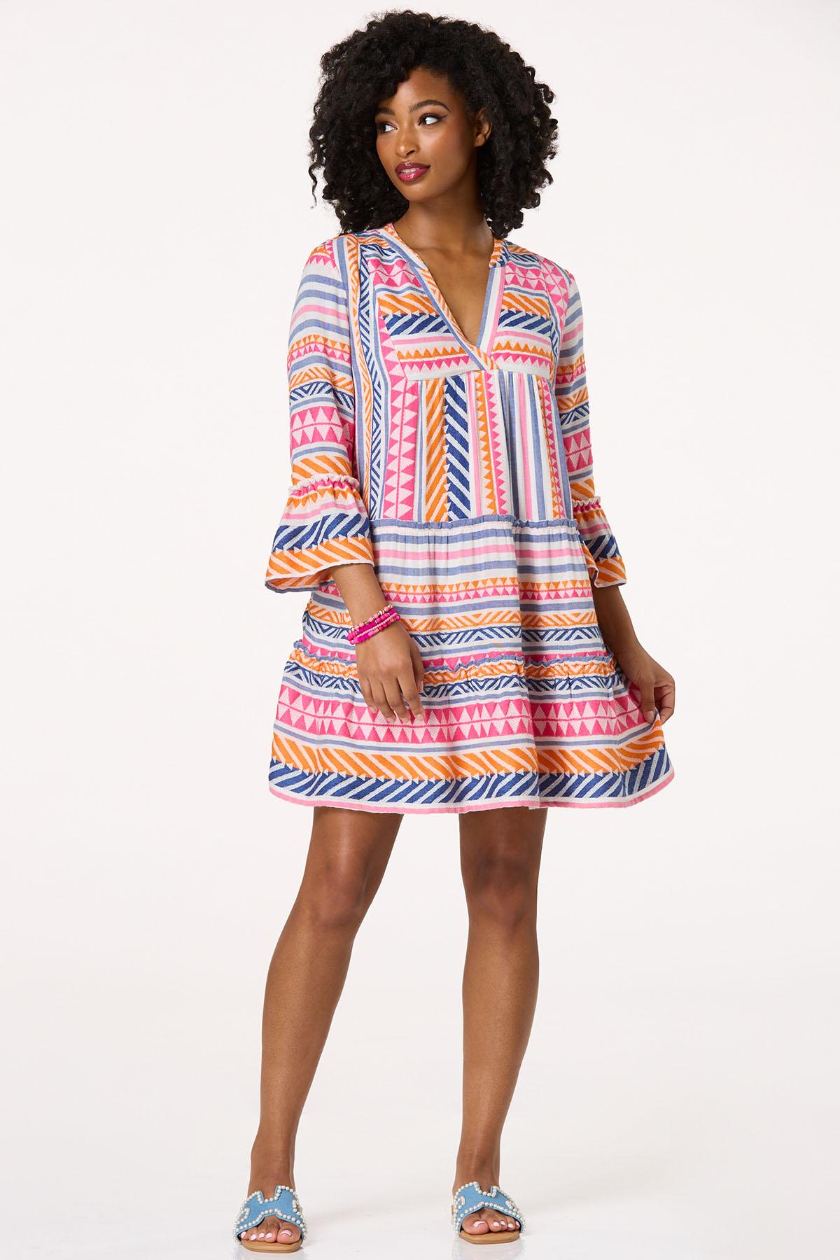  Cato Fashions | Cato Embroidered Aztec Dress