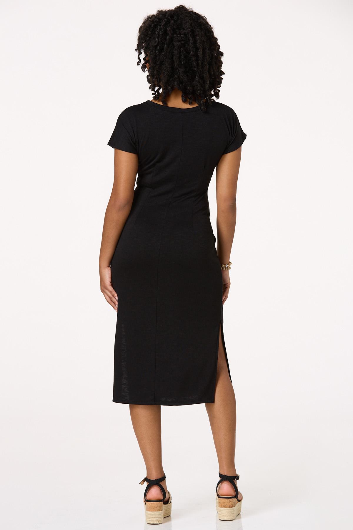  Cato Fashions | Cato Knotted Slub Knit Midi Dress
