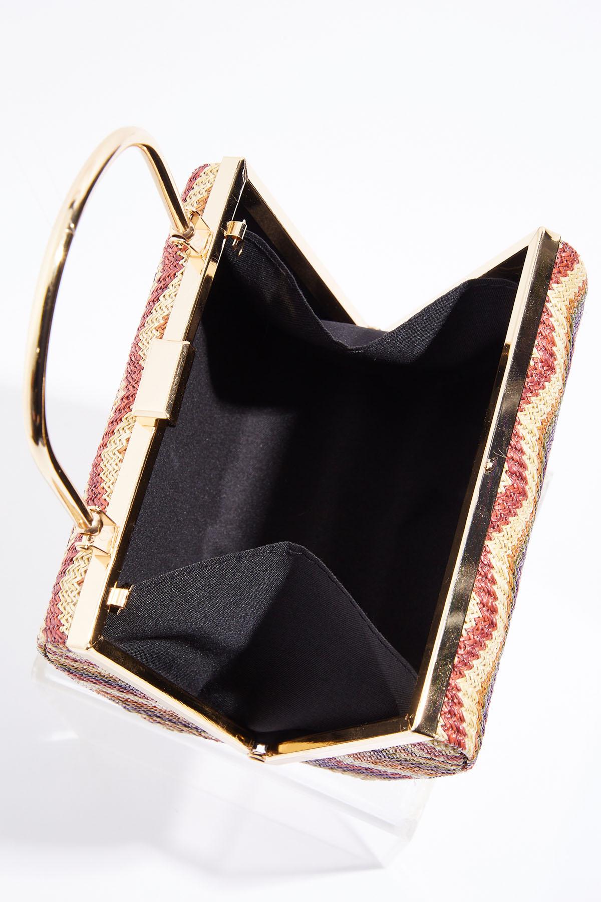 Cato Fashions | Cato Chevron Straw Convertible Crossbody