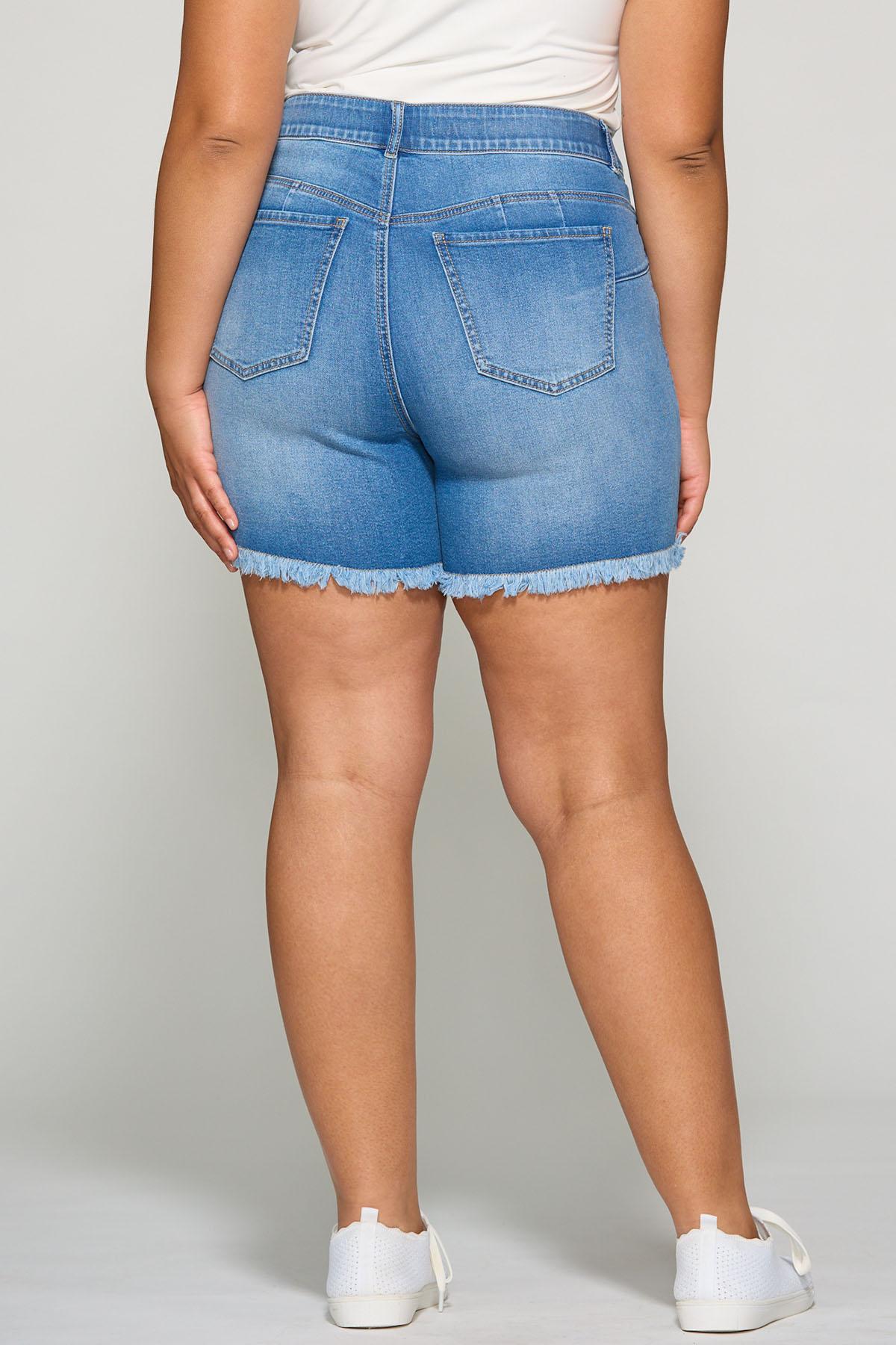  Cato Fashions | Cato Plus Size Distressed Denim Shorts
