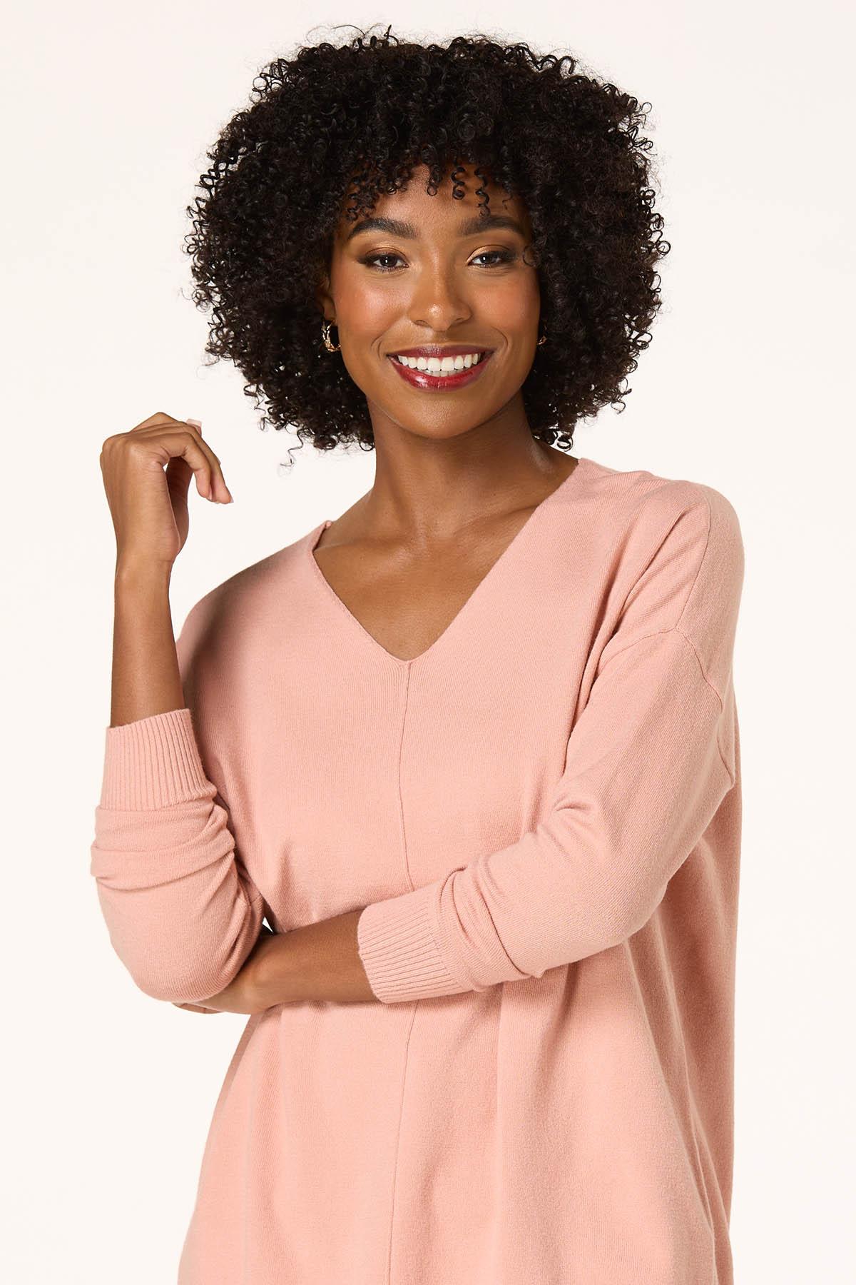  Cato Fashions | Cato Seamed V- Neck Sweater