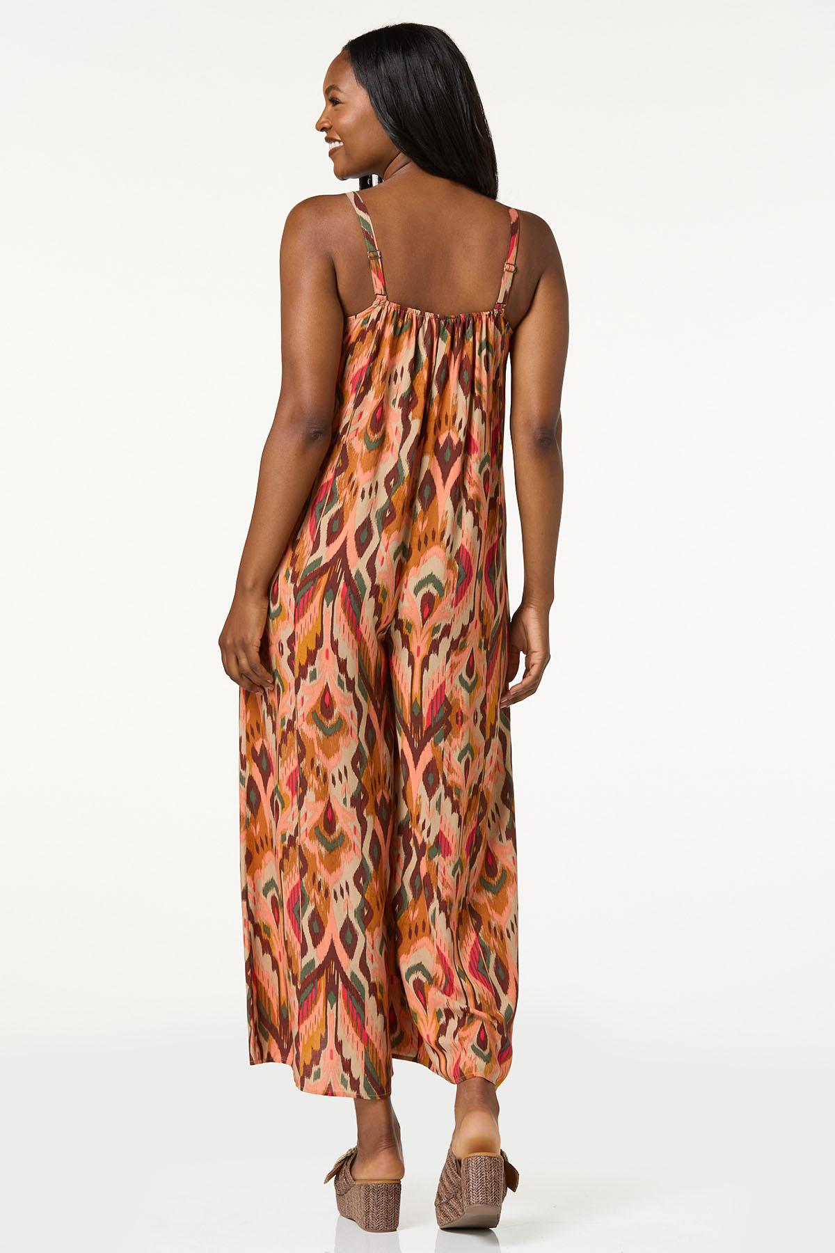  Cato Fashions | Cato Petite Beaded Ikat Genie Jumpsuit