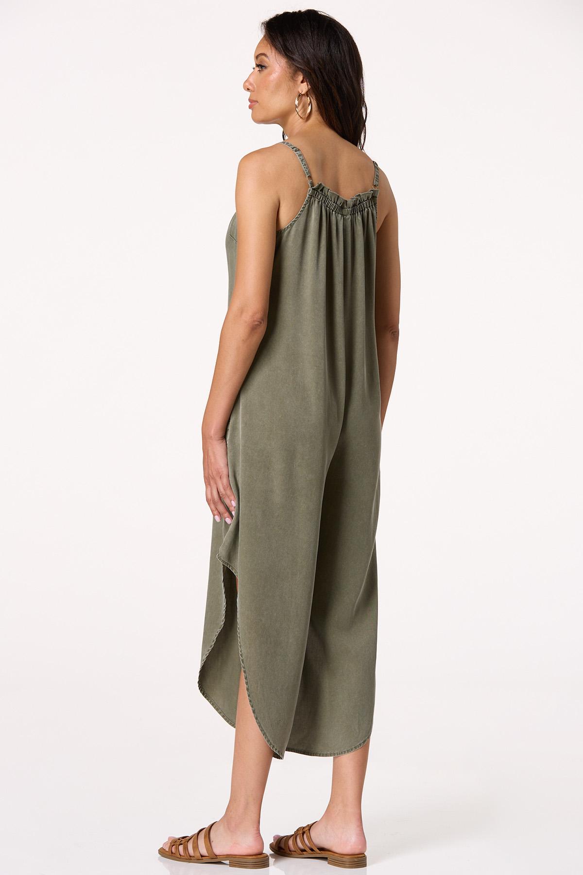  Cato Fashions | Cato Olive Chambray Jumpsuit