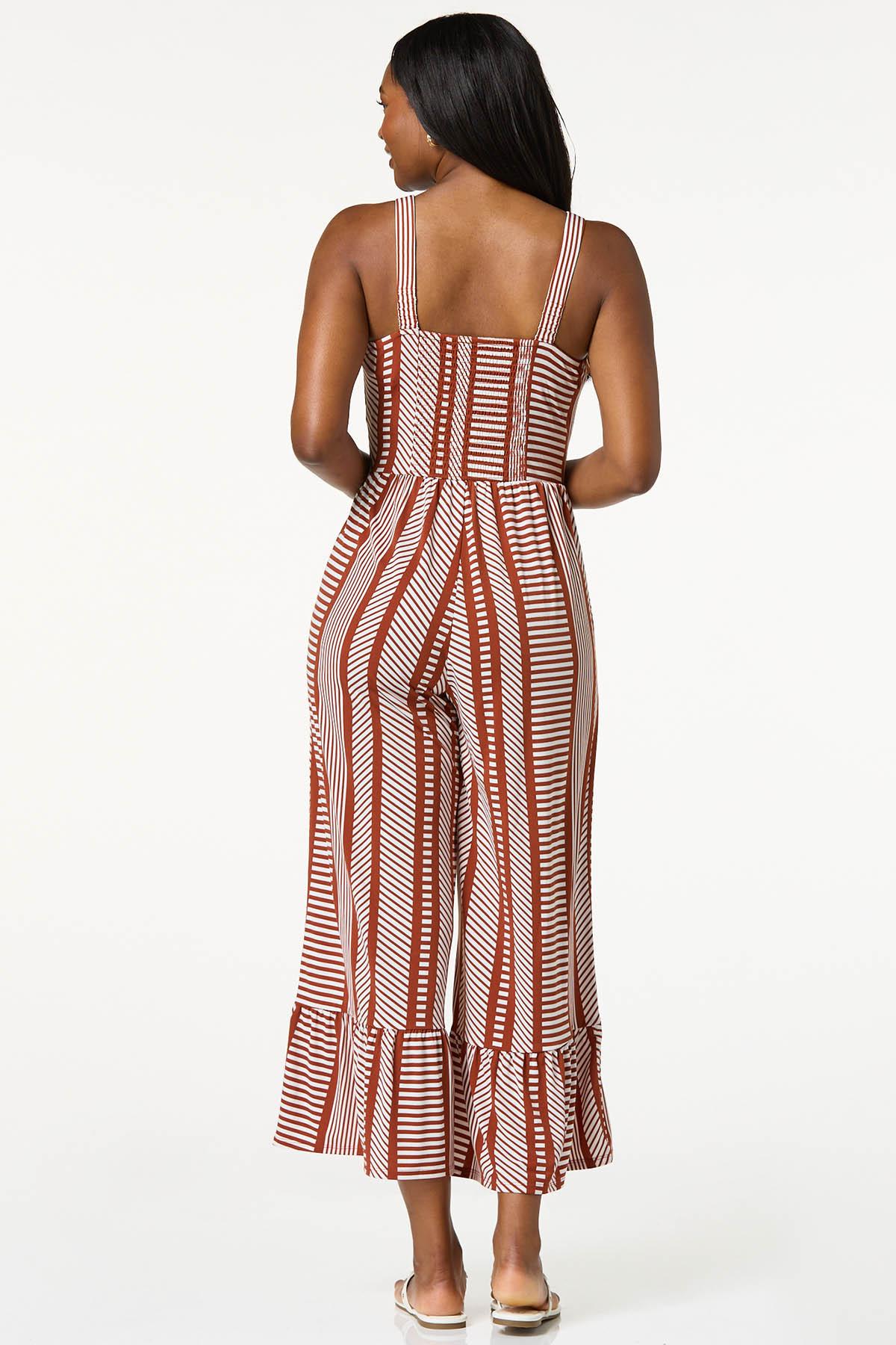  Cato Fashions | Cato Geo Print Ruffled Hem Jumpsuit