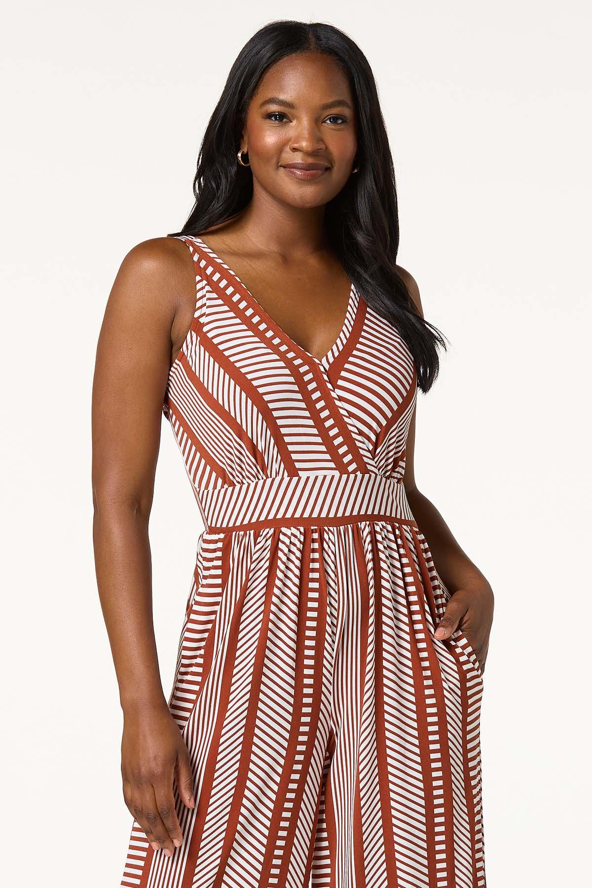  Cato Fashions | Cato Geo Print Ruffled Hem Jumpsuit