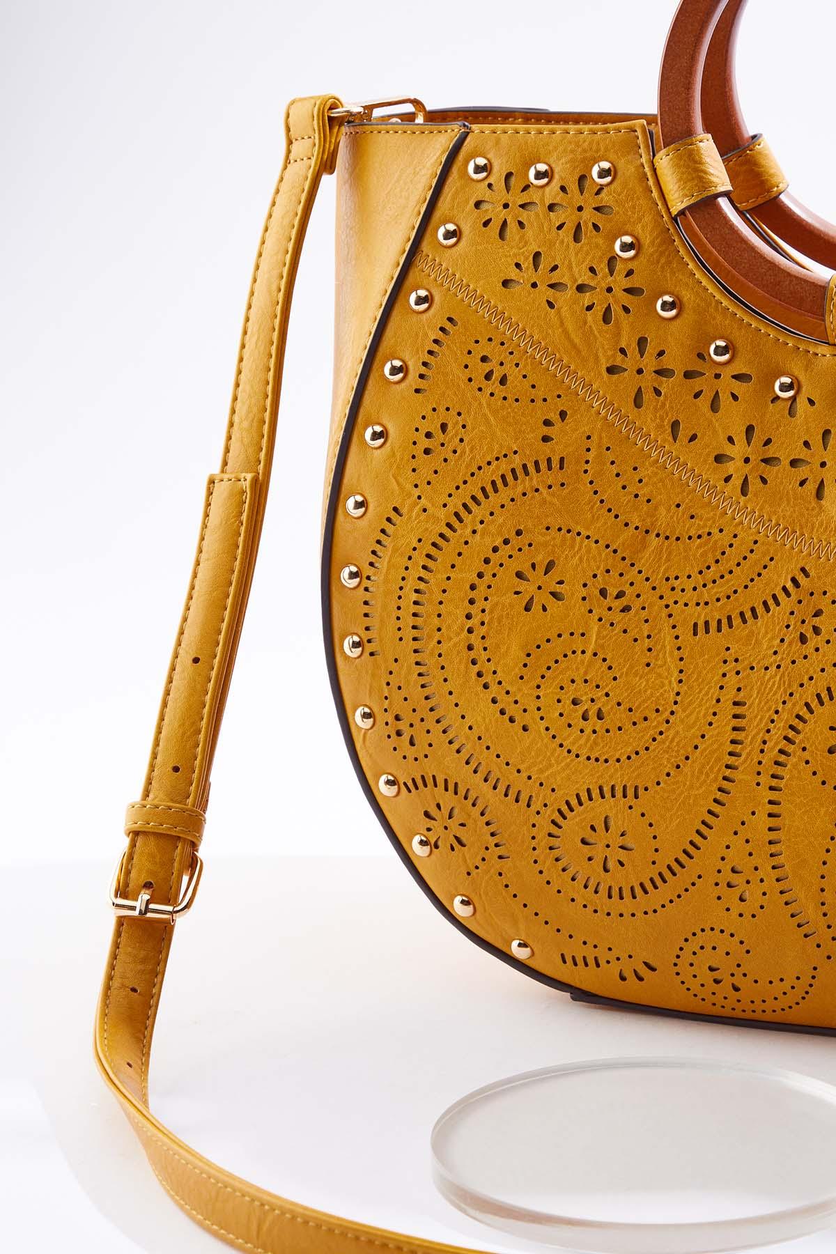 Cato Fashions | Cato Laser Cut Stud Satchel