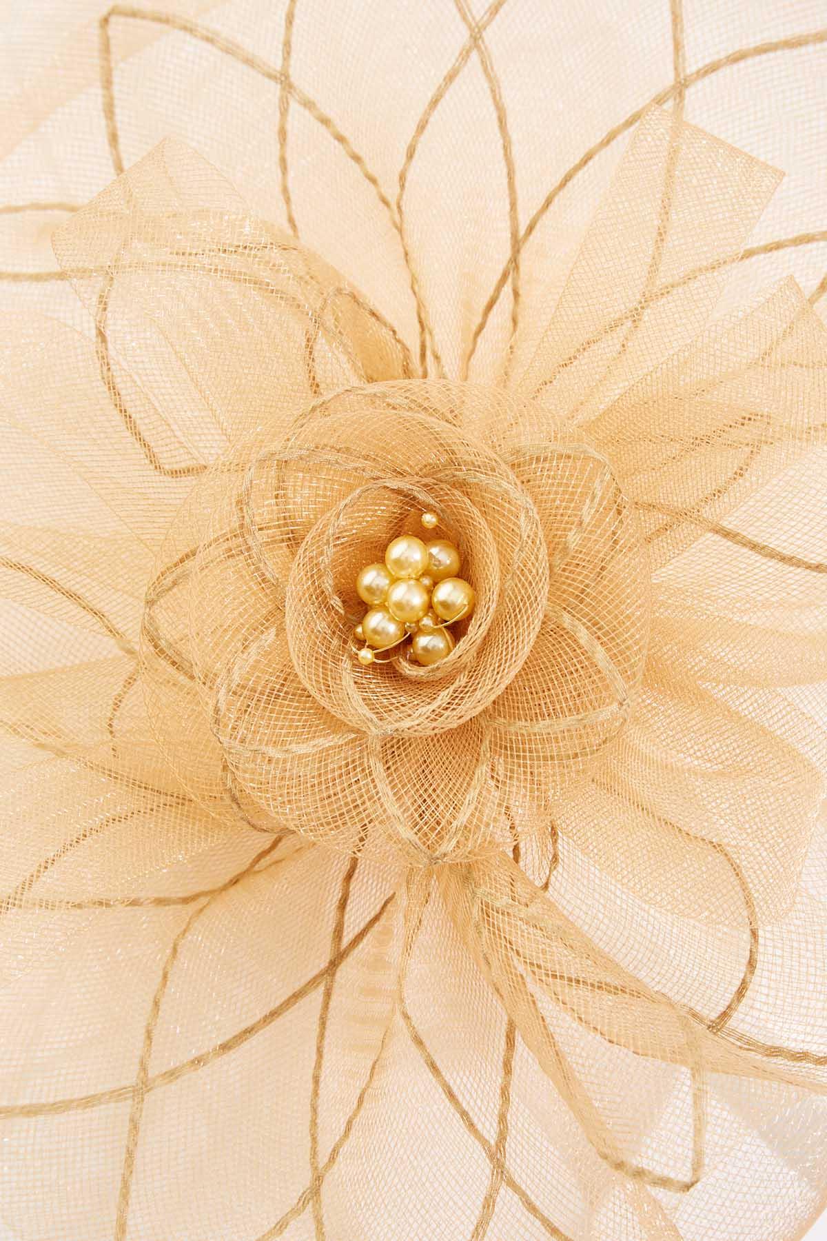 Cato Fashions | Cato Rosette Pearl Criss Cross Fascinator