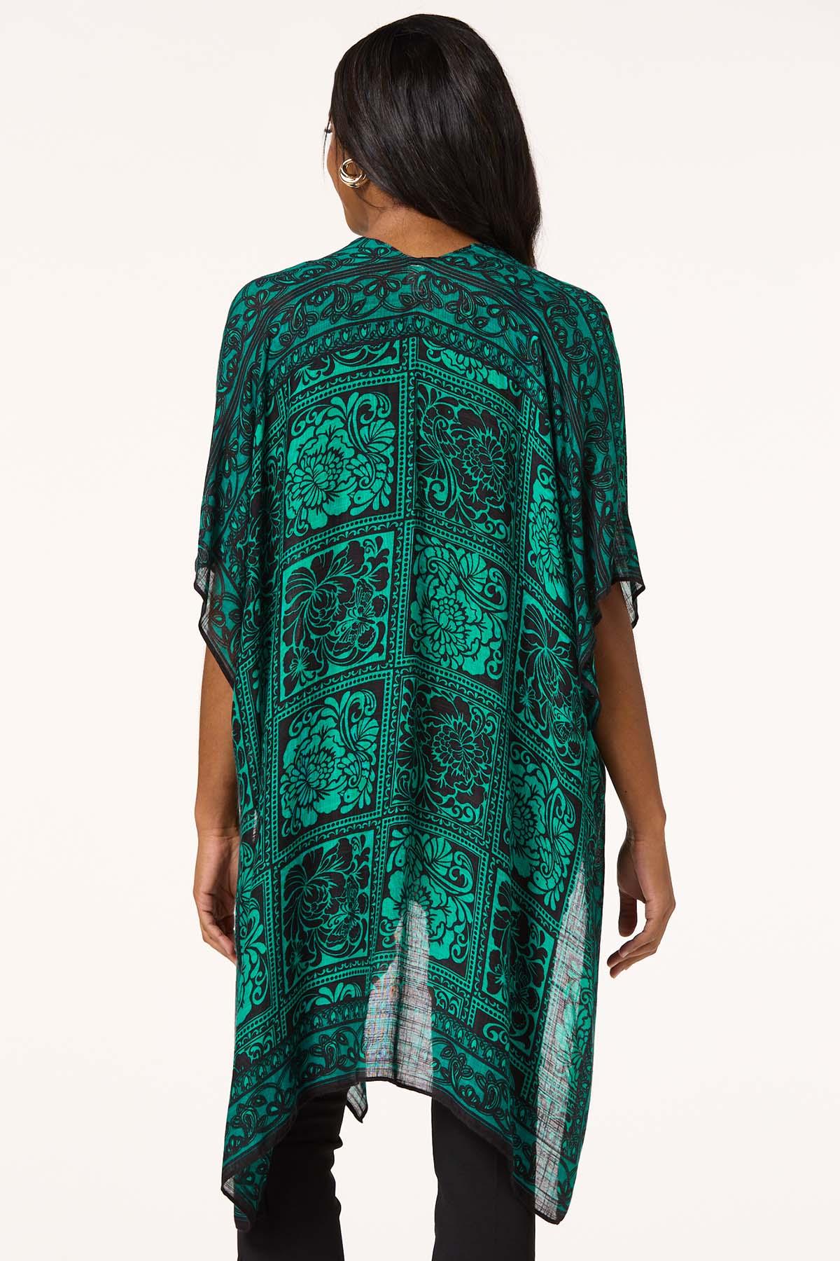  Cato Fashions | Cato Floral Tile Print Kimono