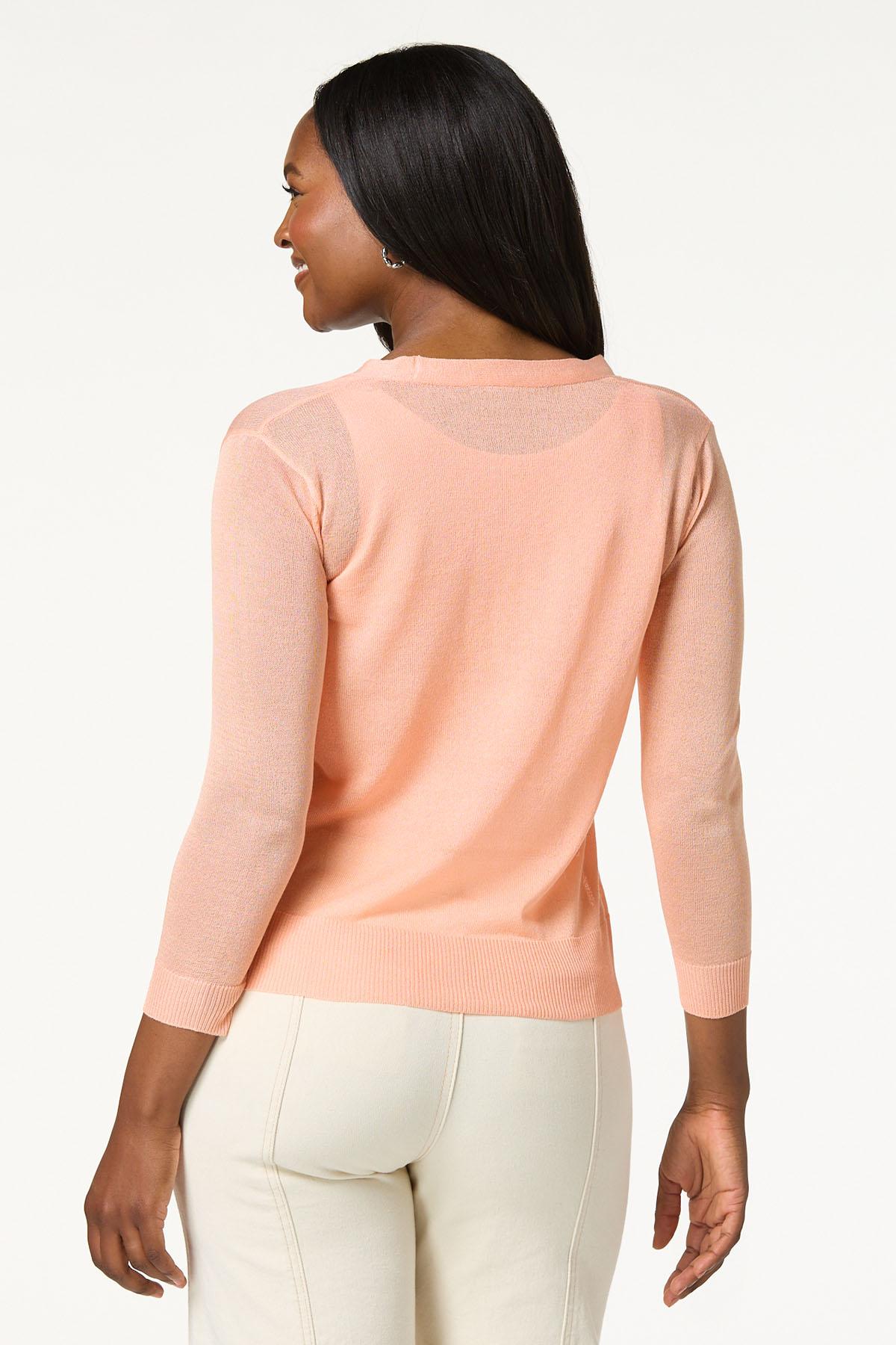  Cato Fashions | Cato Solid Sheer Cardigan