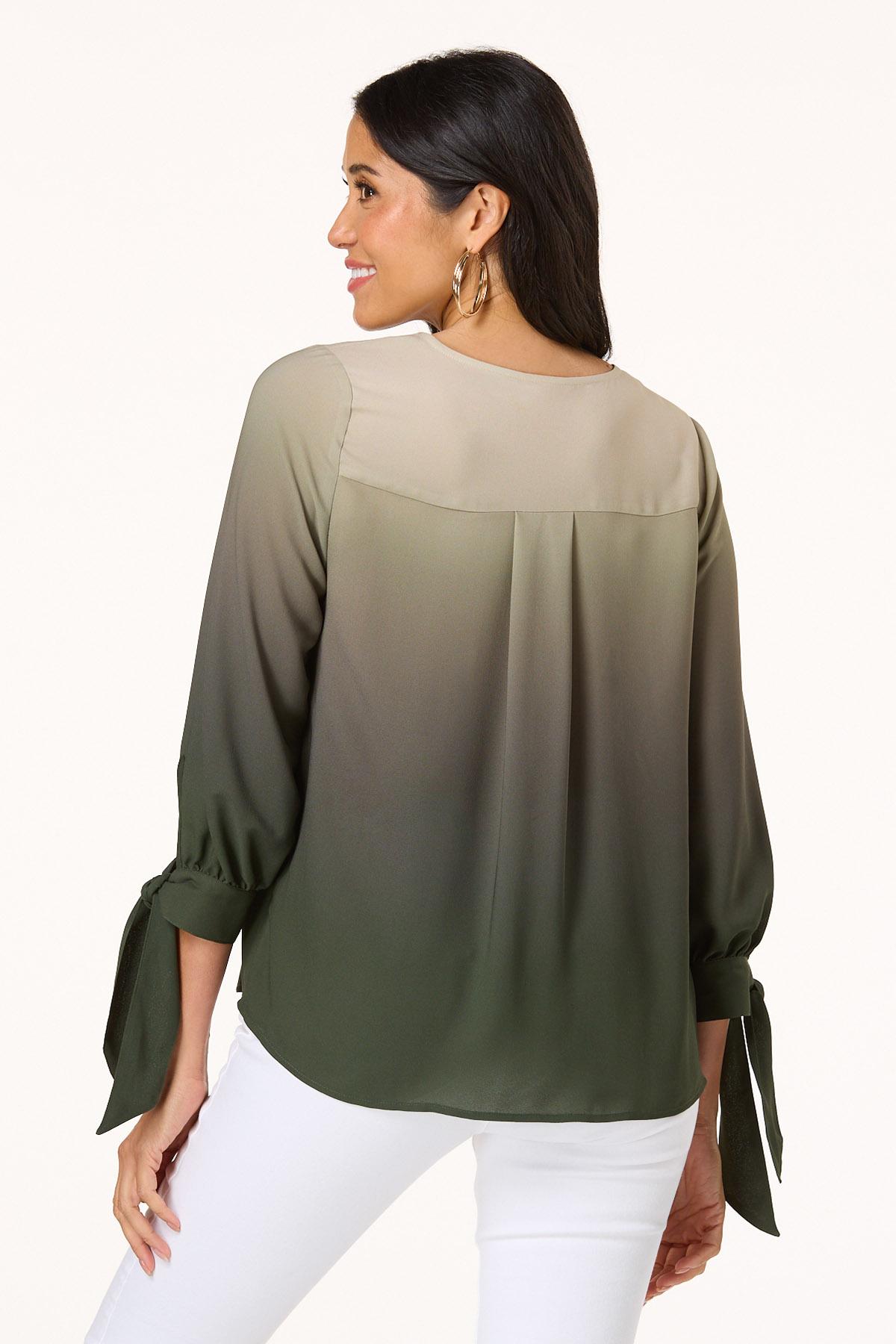  Cato Fashions | Cato Dyed Olive Top