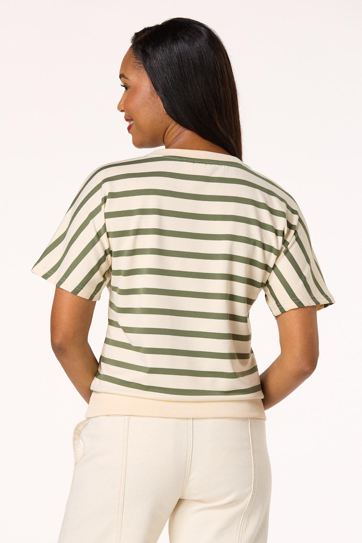  Cato Fashions | Cato Embellished Striped Top