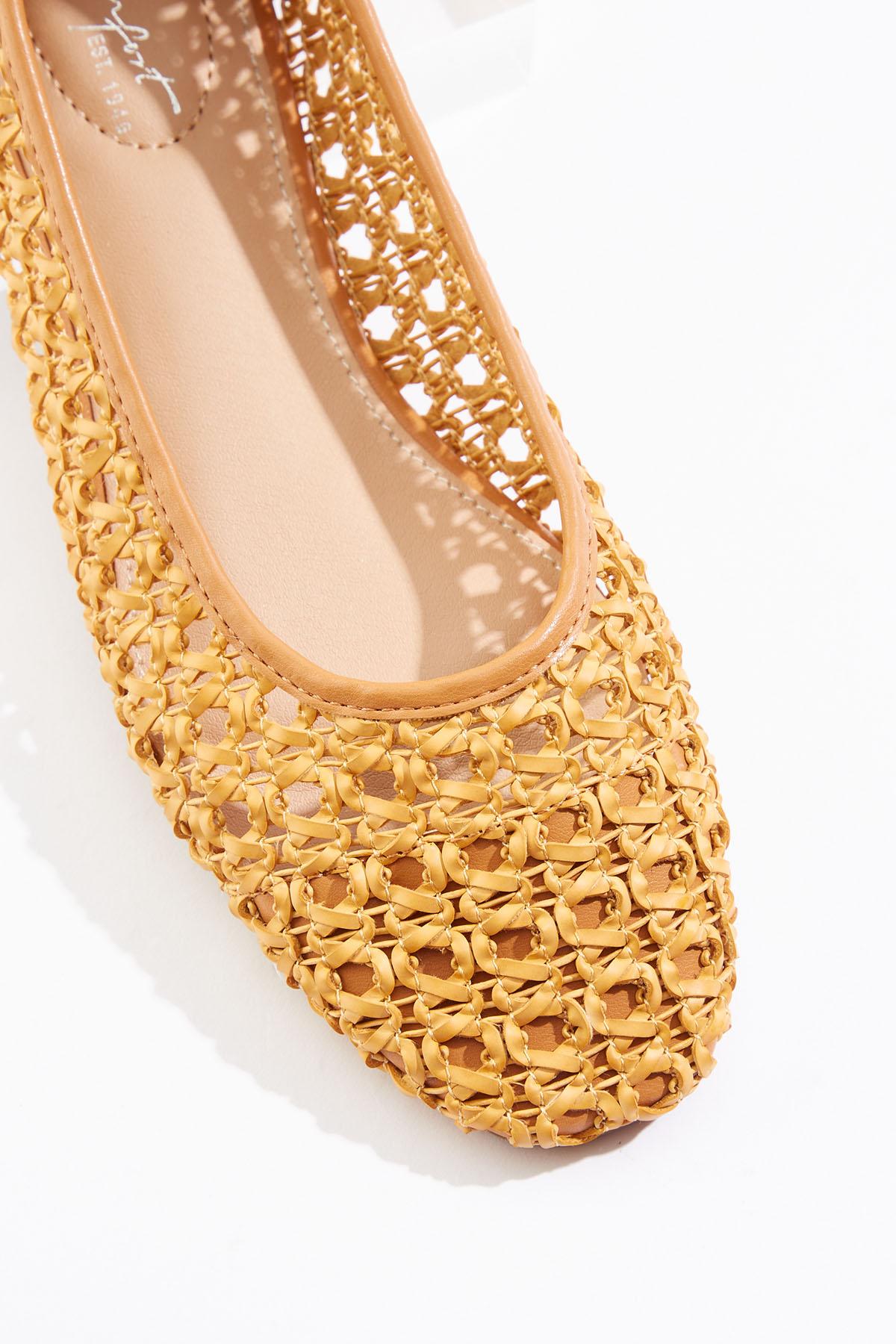 Cato Fashions | Cato Faux Leather Woven Flats