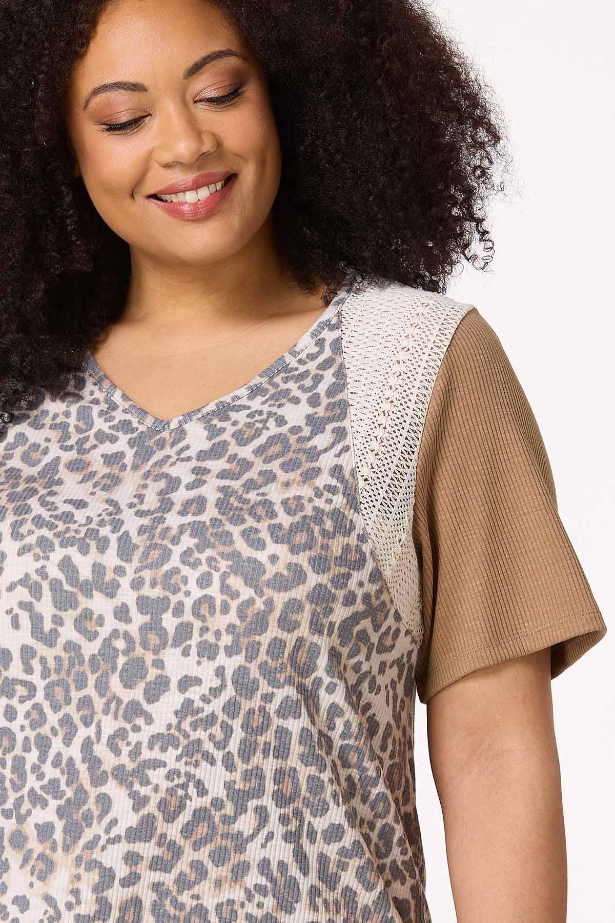 LAGUA GEM | LEOPARD LACE トップス (Tシャツ・カットソー(半袖