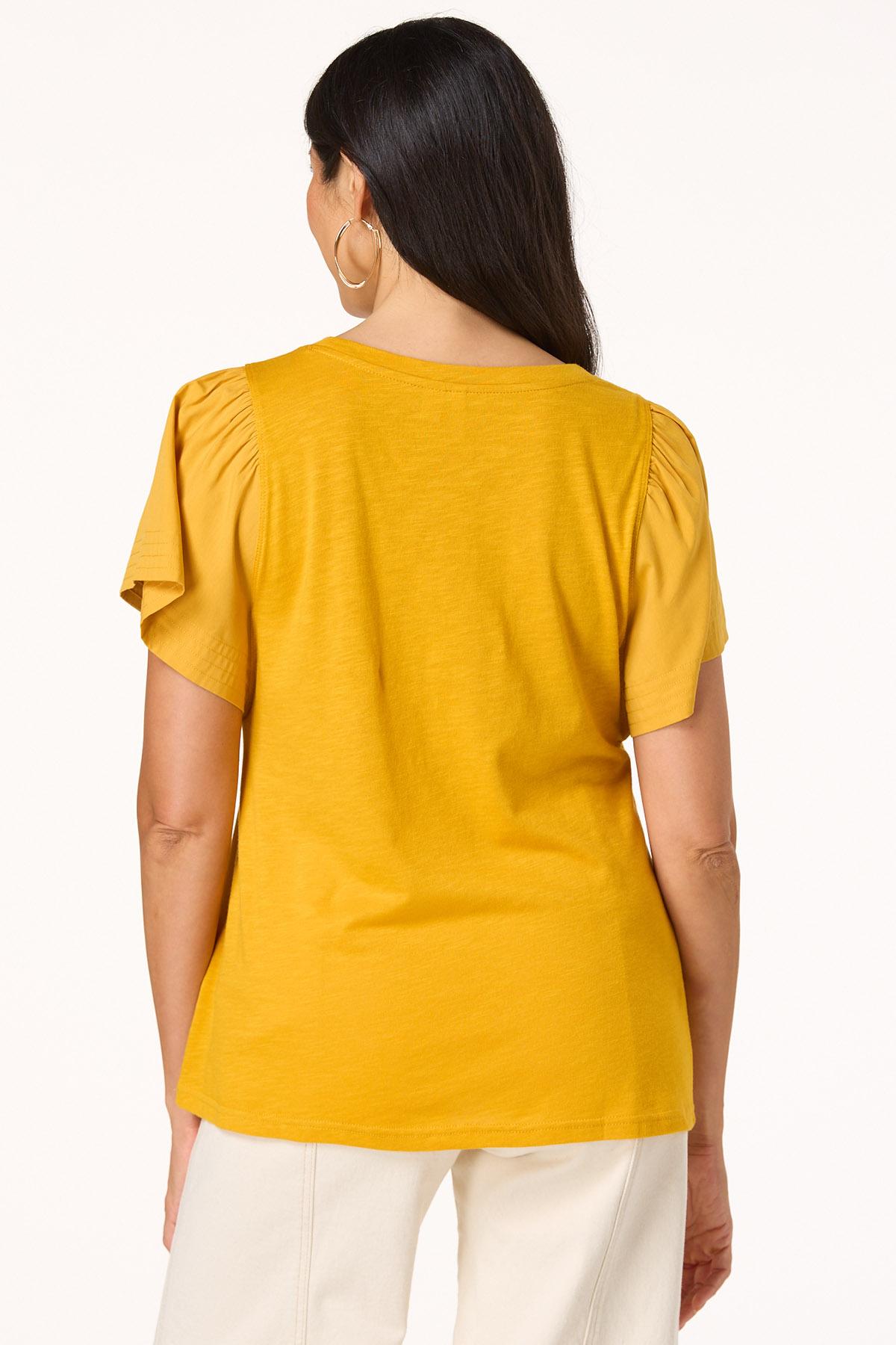 Cato Fashions | Cato Solid Flutter Sleeve Top