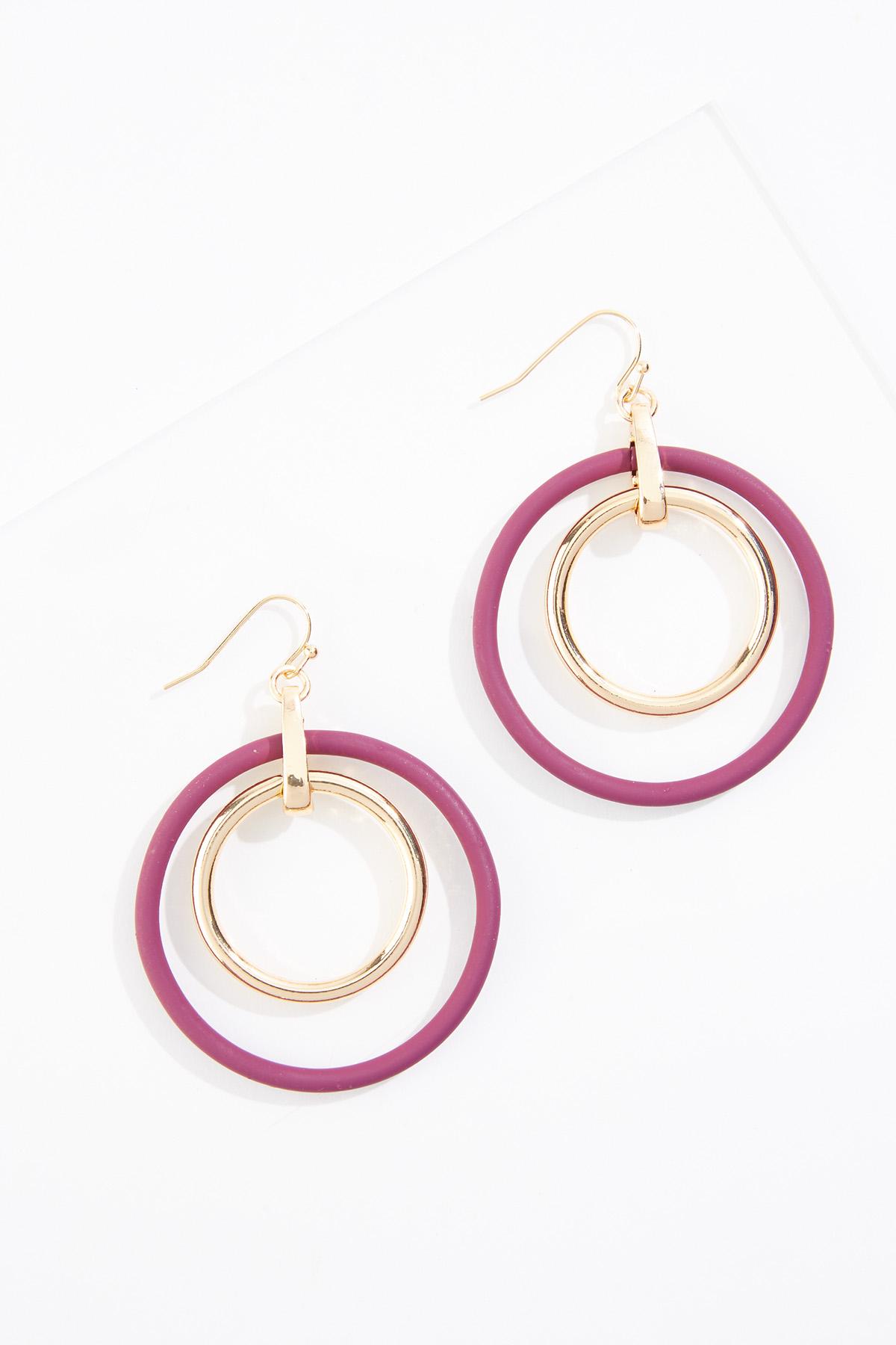 Cato Fashions | Cato Large Rubber Circle Long Necklace Set