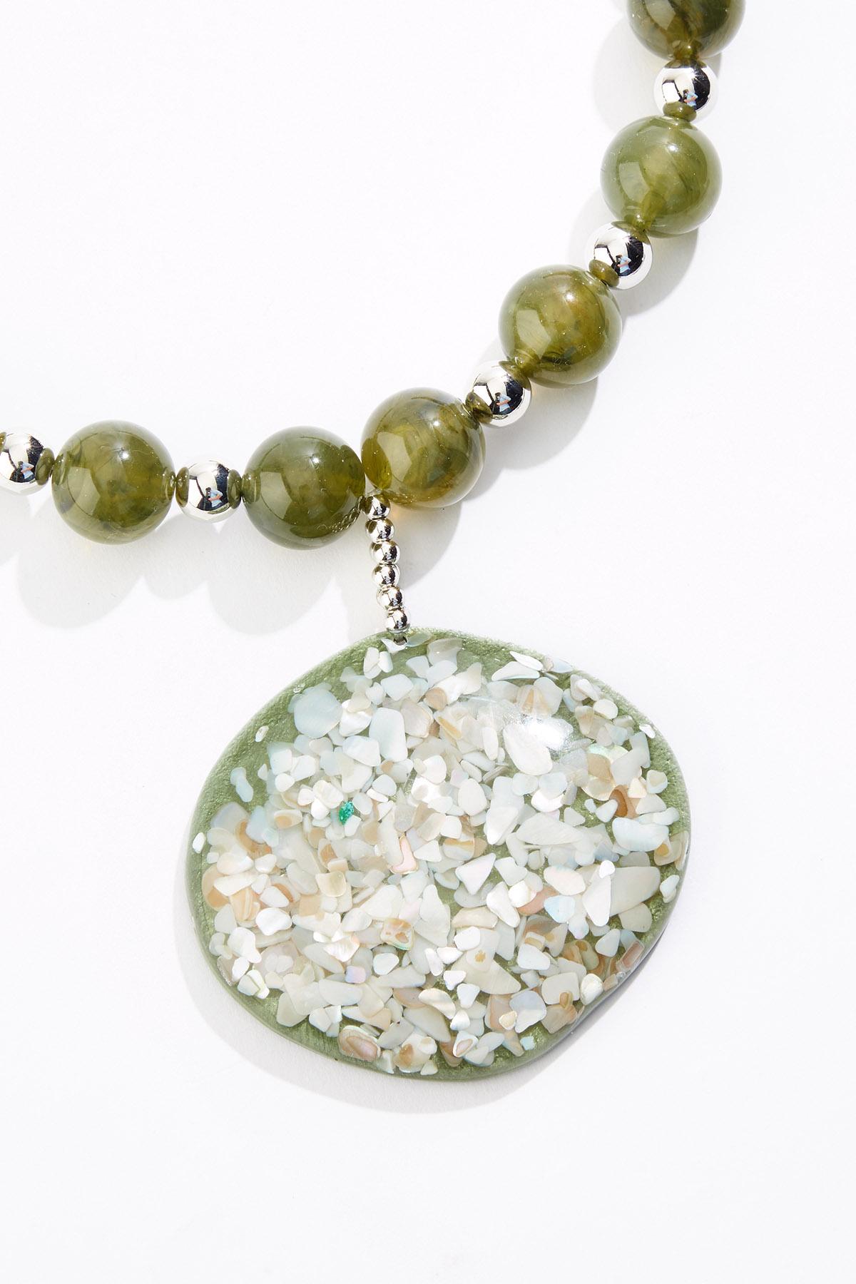  Cato Fashions | Cato Lucite Statement Shell Pendant Necklace